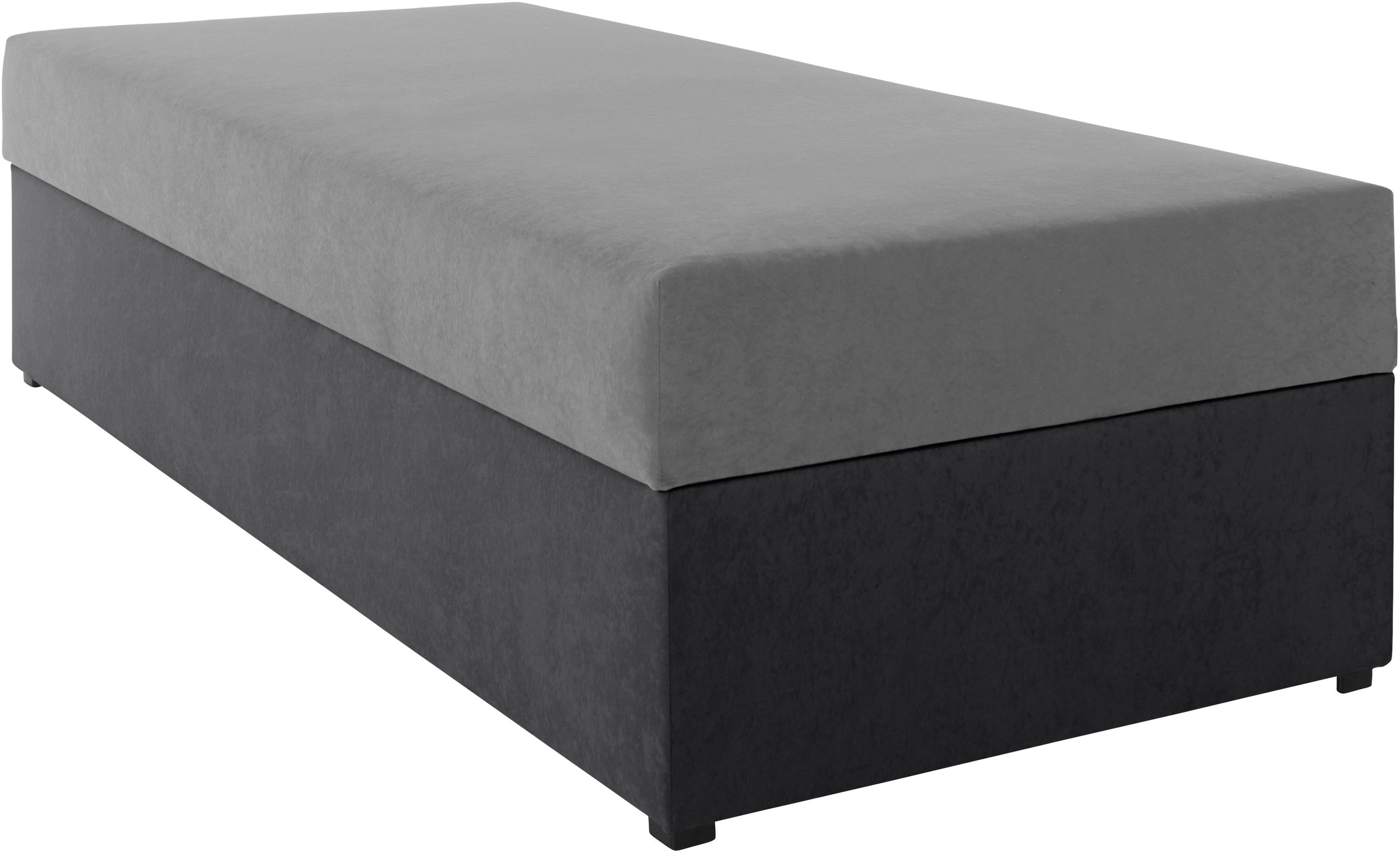 Polsterliege MAINTAL "Diana", grau (grau, anthrazit), B:93cm L:203cm, Komplettbetten 3