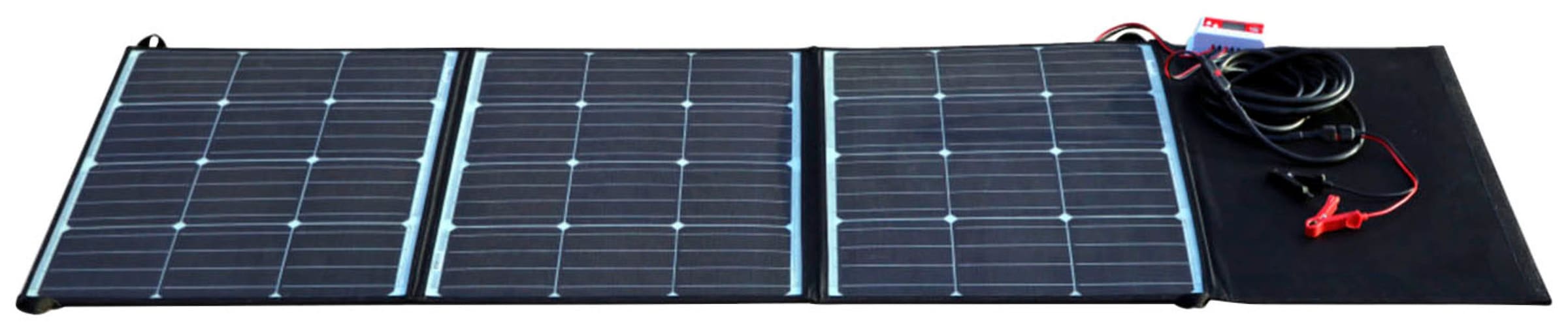 PEROBE Solarmodul »OUTDOOR Solartasche 175W«, (Set), mit Solarladeregler, USB Ladeanschluss, Klemmen und Verbindungskabel