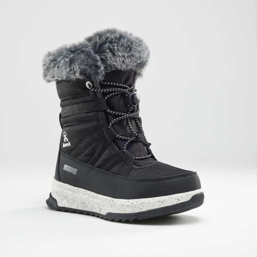 KAMIK Kinder Winterstiefel "STORMYF", Gr. 34, schwarz, Synthetik, Schuhe, Winterschuhe, Winterboots, Snowboots, wasserdicht, gefüttert