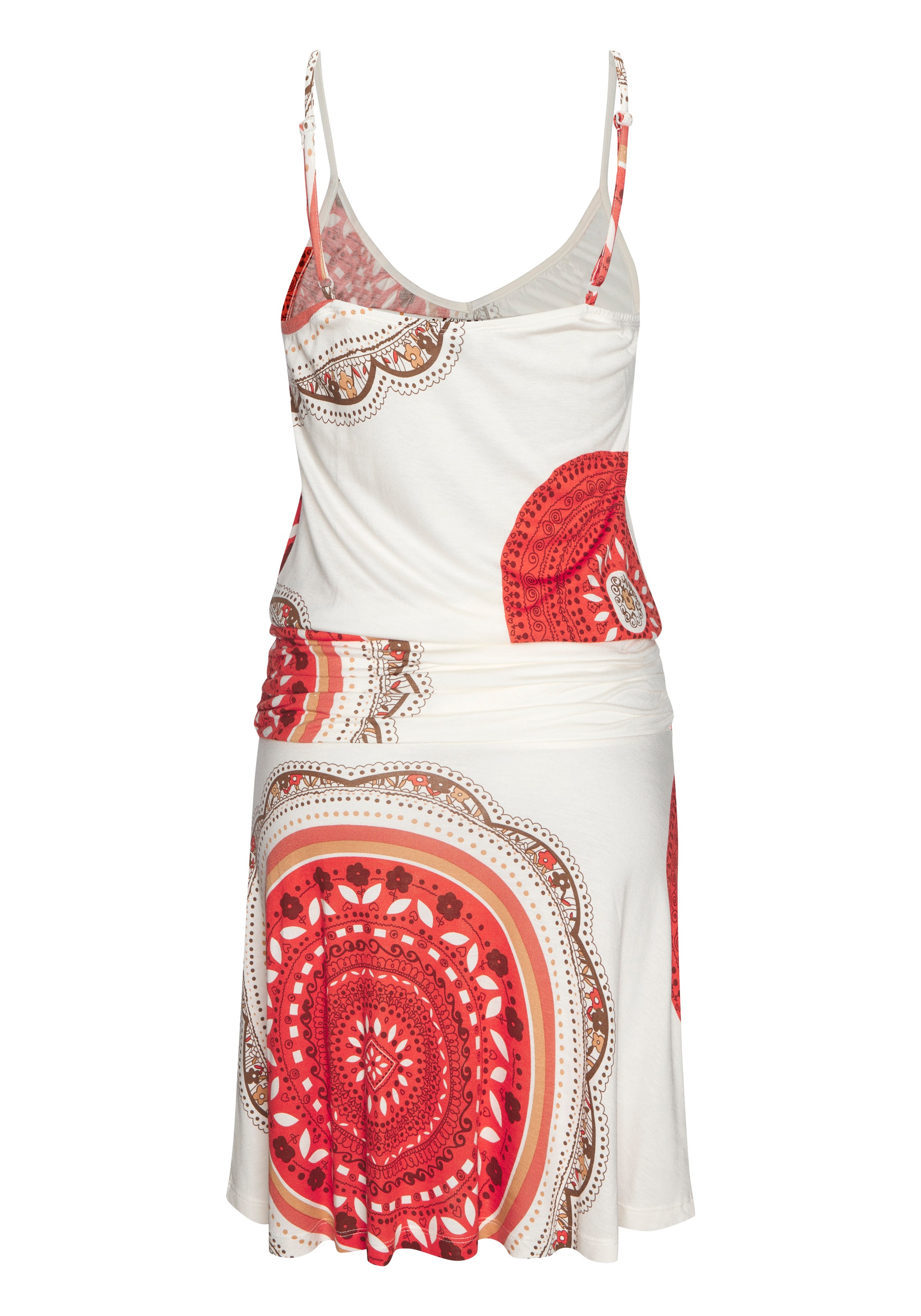 Beachtime Strandkleid, mit Alloverprint und verstellbaren Trägern, Sommerkl günstig online kaufen