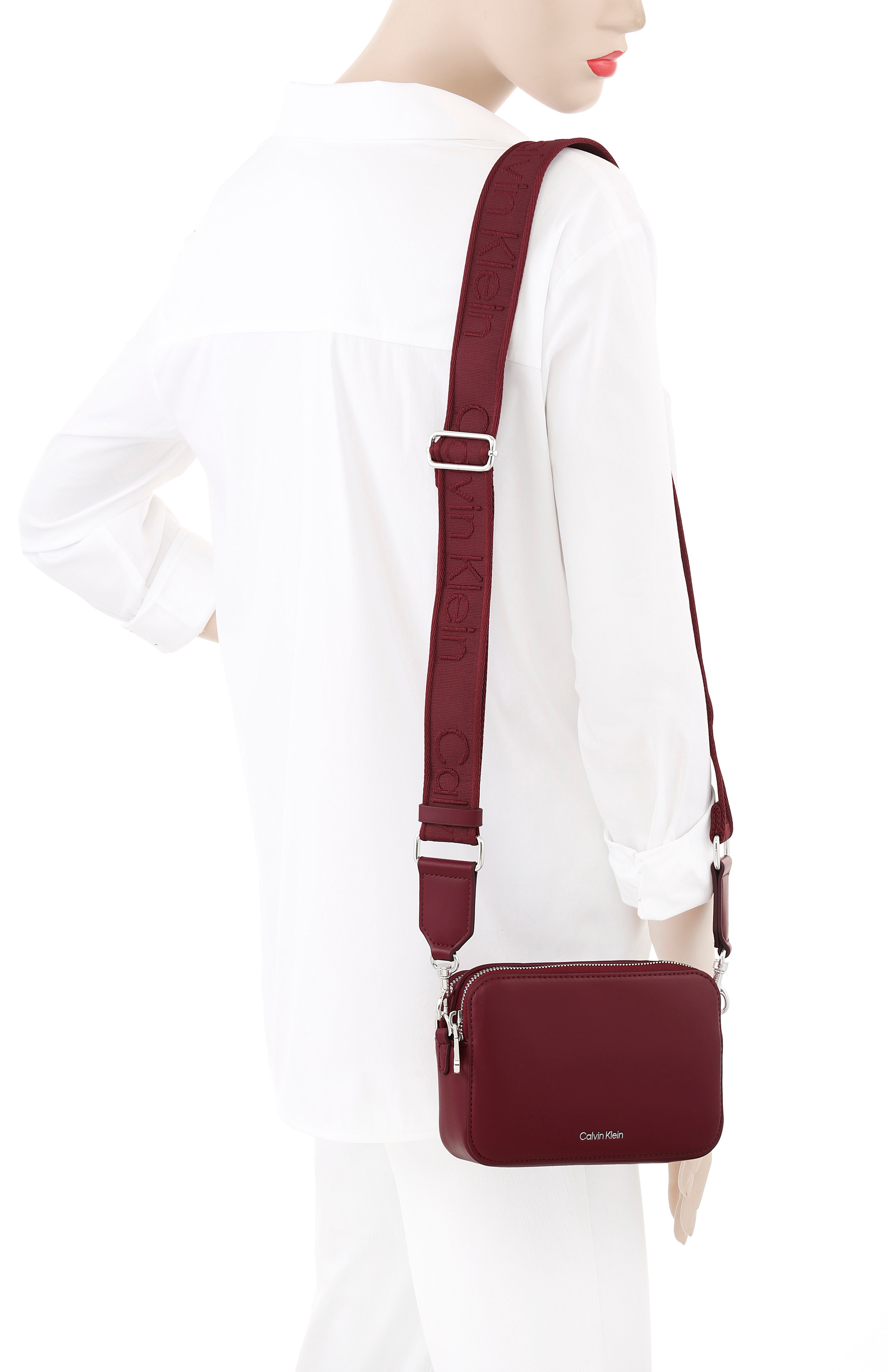 Calvin Klein Mini Bag "WEBBING DOUBLE STRAP CAMERA BAG" kleine Schultertasc günstig online kaufen