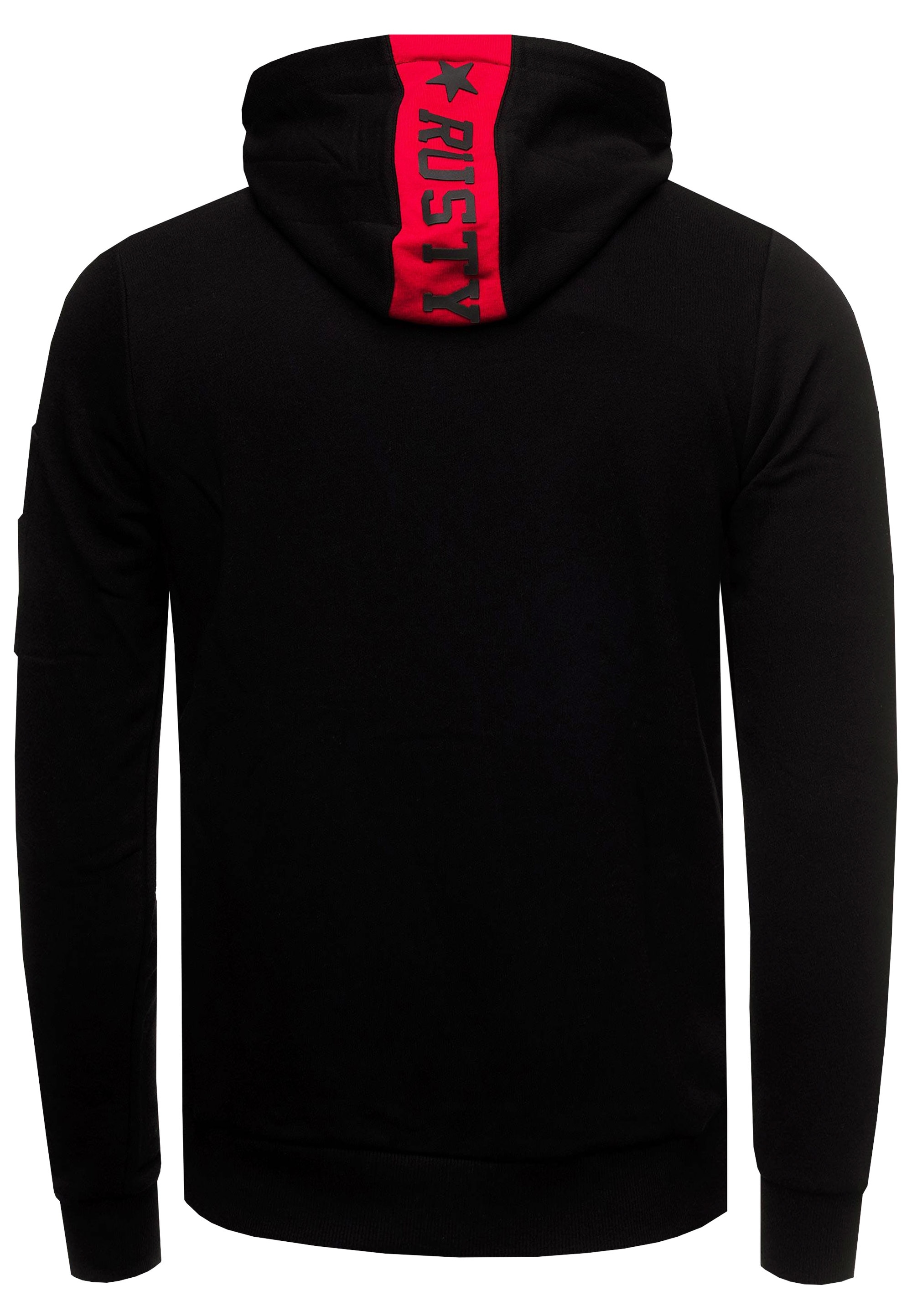 Rusty Neal Kapuzensweatshirt, mit stylischer Ärmeltasche