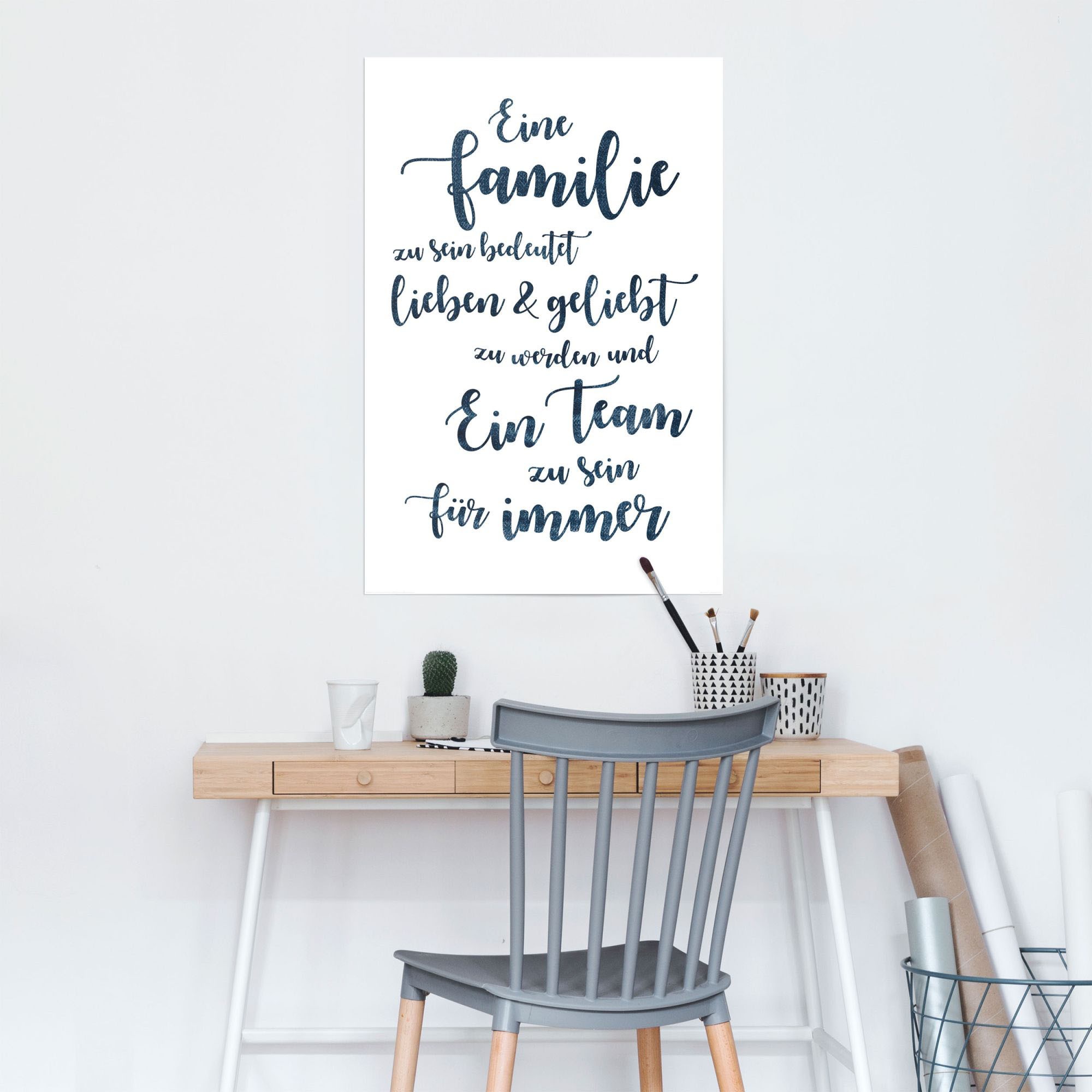 Reinders Poster "Eine Familie, ein Team", (1 St.) günstig online kaufen