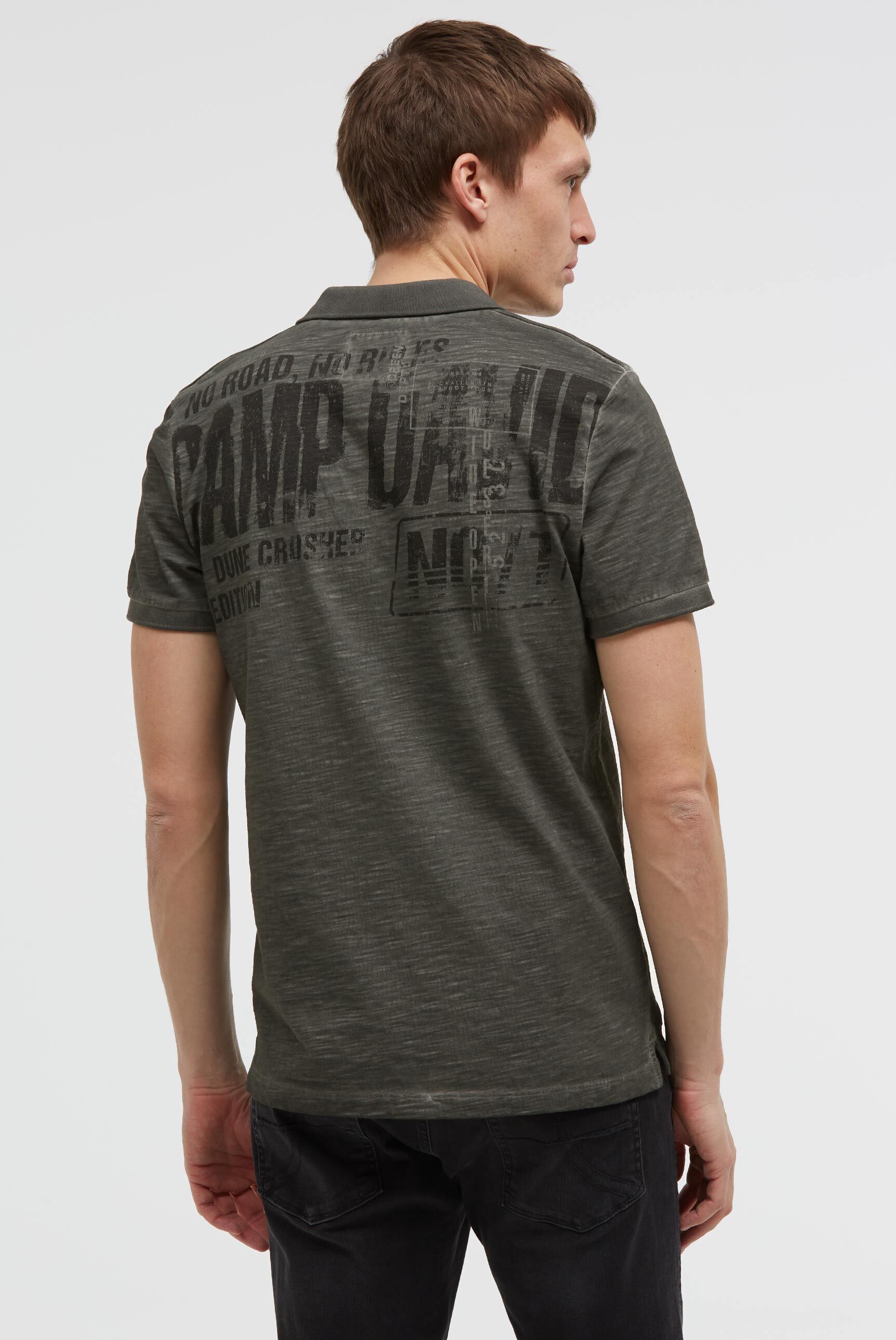 CAMP DAVID Poloshirt mit Seitenschlitze