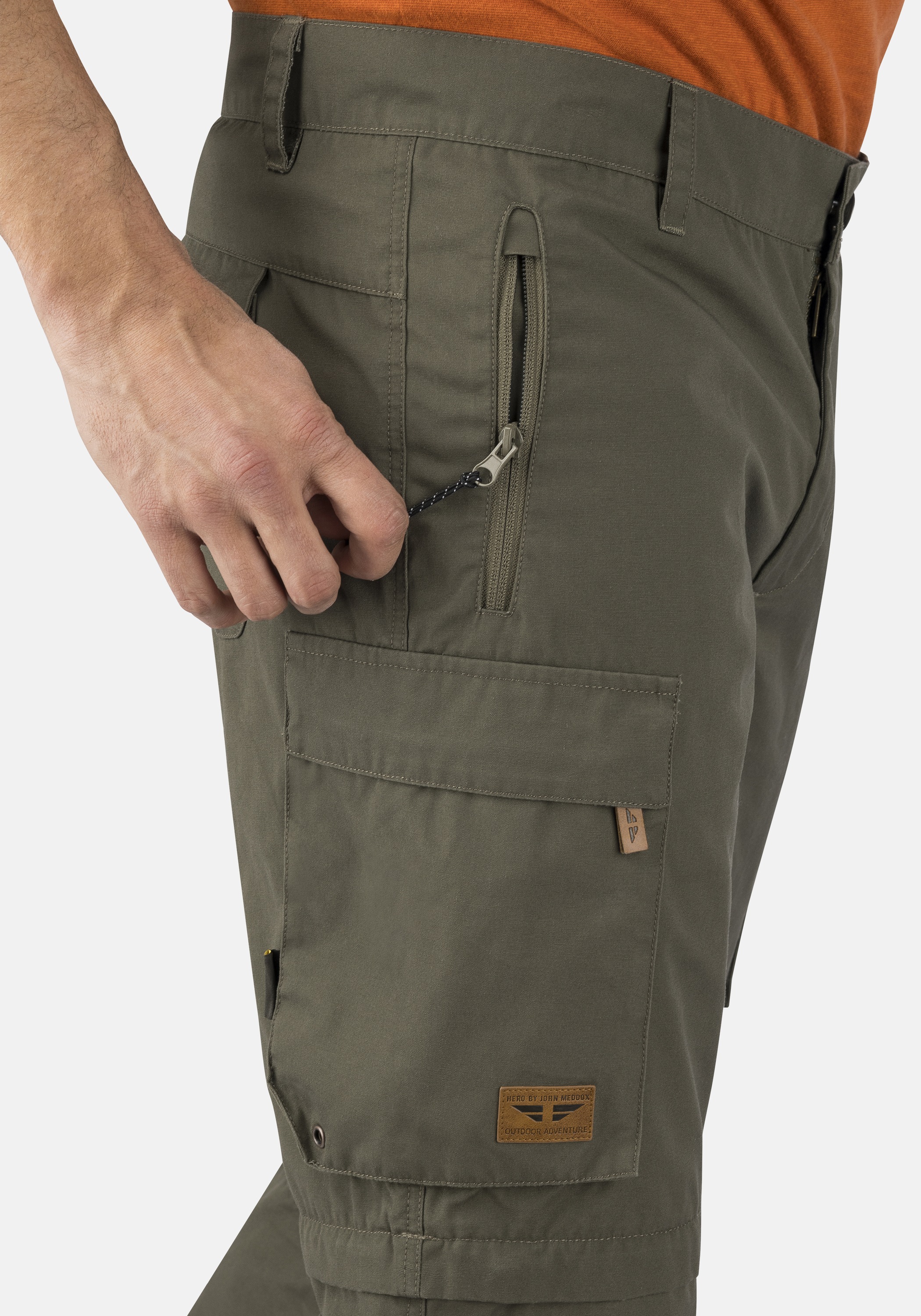 HERO by John Medoox Cargohose »Canvas Cargohose«, Cargo Hose Outdoorhose Casual Twill für Herren