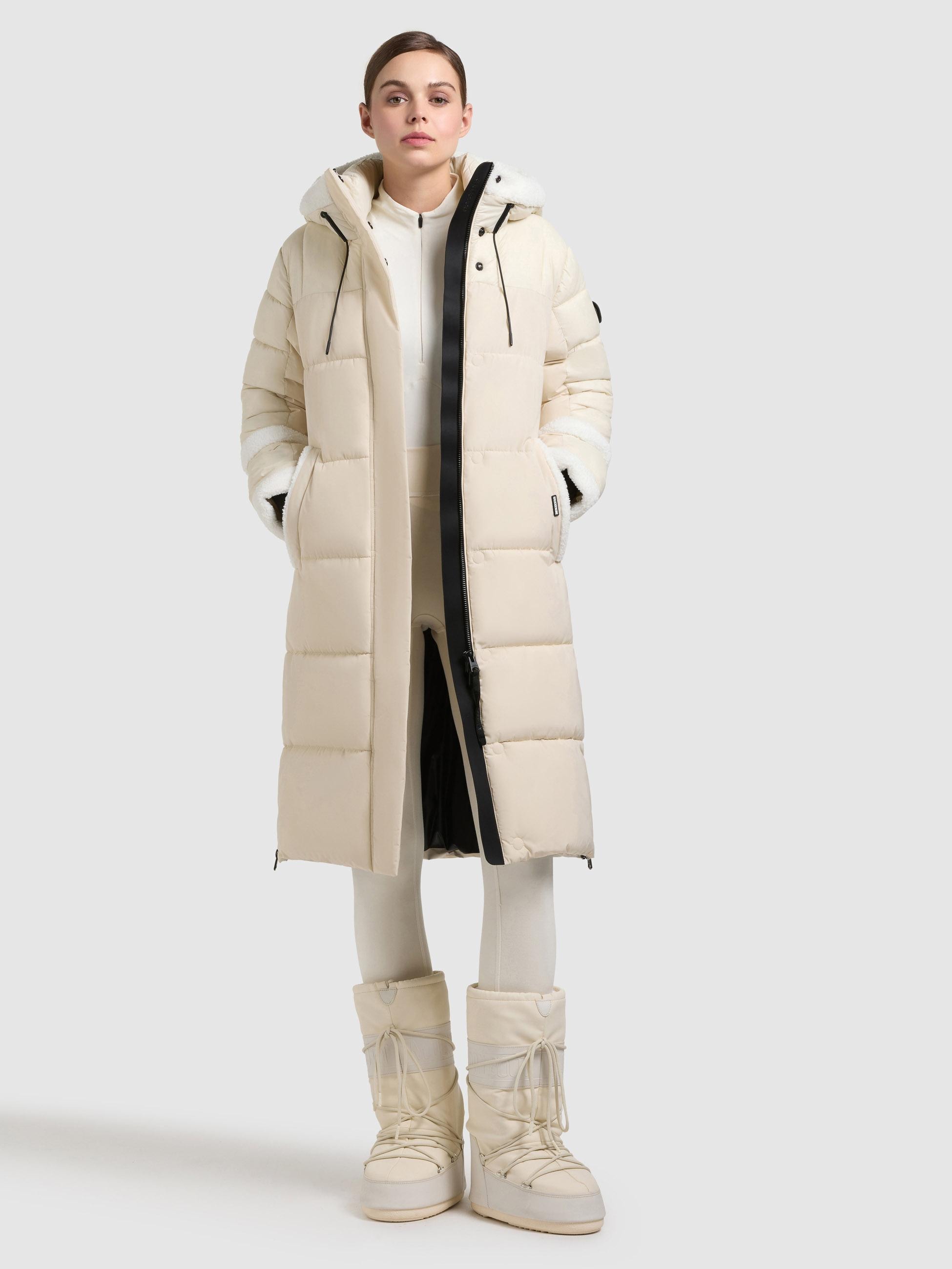 khujo Steppmantel »Desna2« Langer gesteppter Damen Mantel mit zahlreichen Features