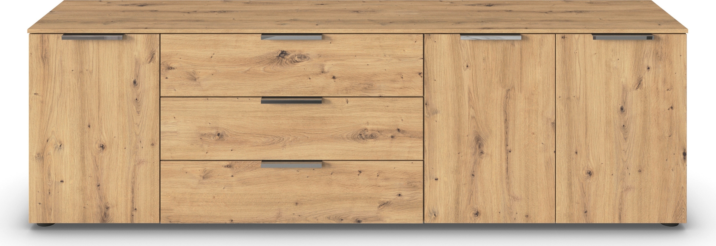 rauch Schubkastenkommode »Kommode Türkommode Sideboard Kombikommode FLIPP«, (Breite 200 cm mit 2 Einlegeböden), 3-türig mit 3 Schubladen und Soft-Close-Funktion