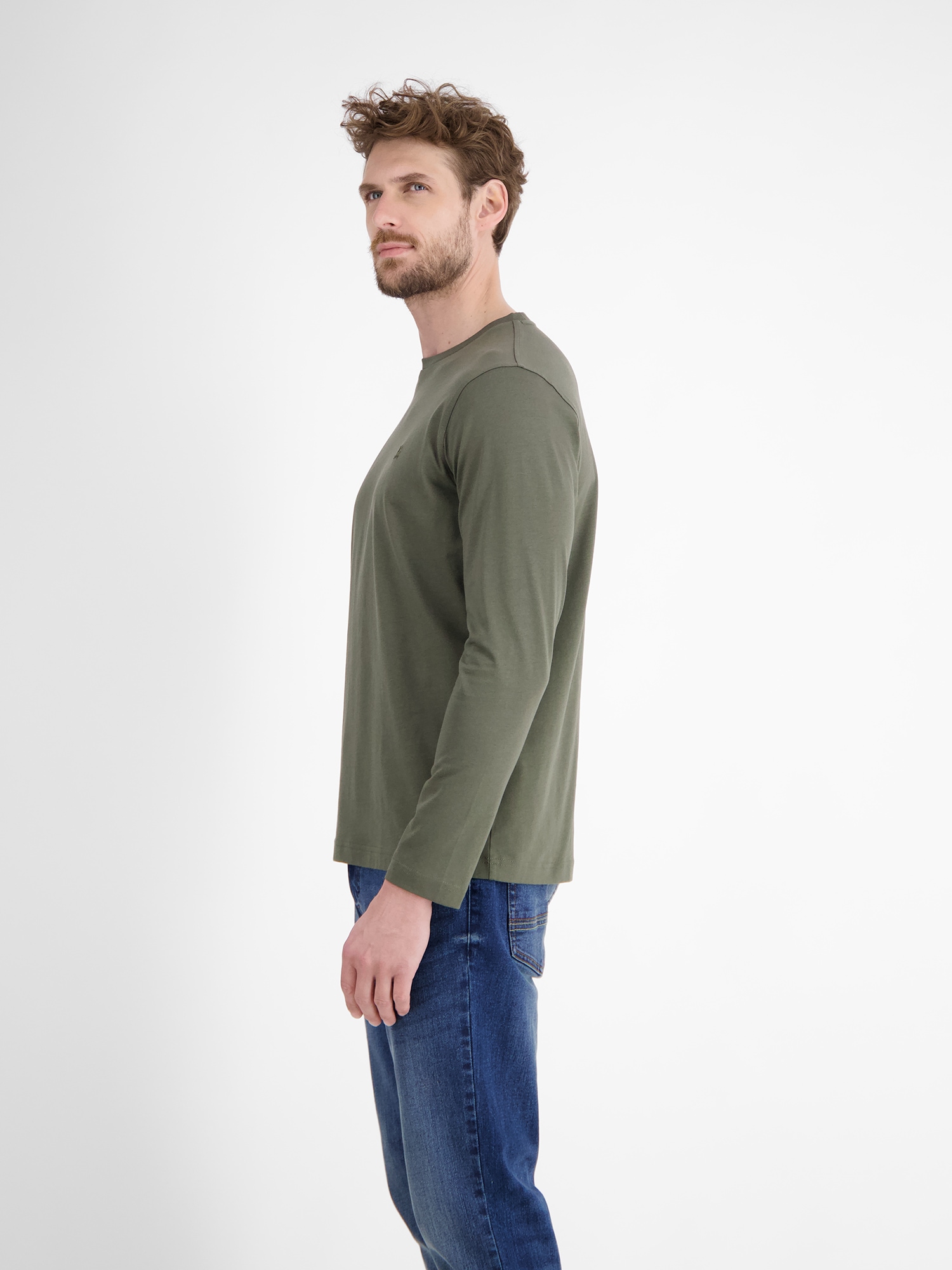 LERROS Longsweatshirt »LERROS Basic-Longsleeve«
