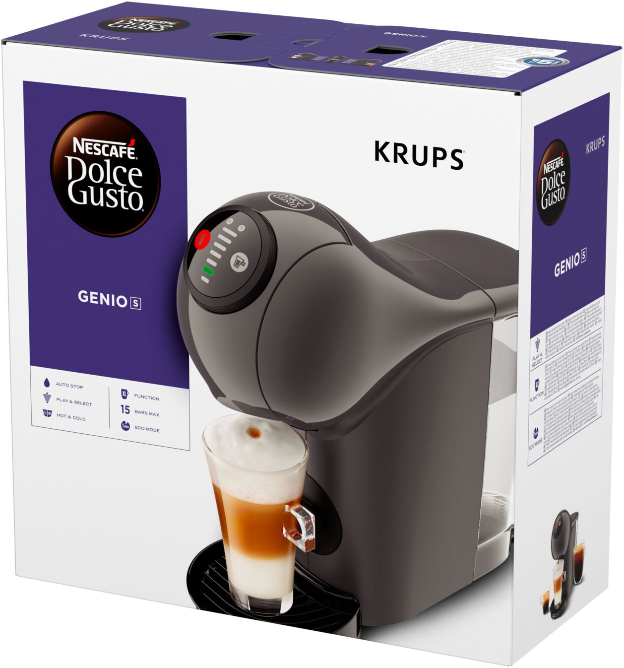 NESCAFÉ® Dolce Gusto® Kapselmaschine »KP243B Genio S, 15 Bar, ultra-kompakt, Hochdruck«