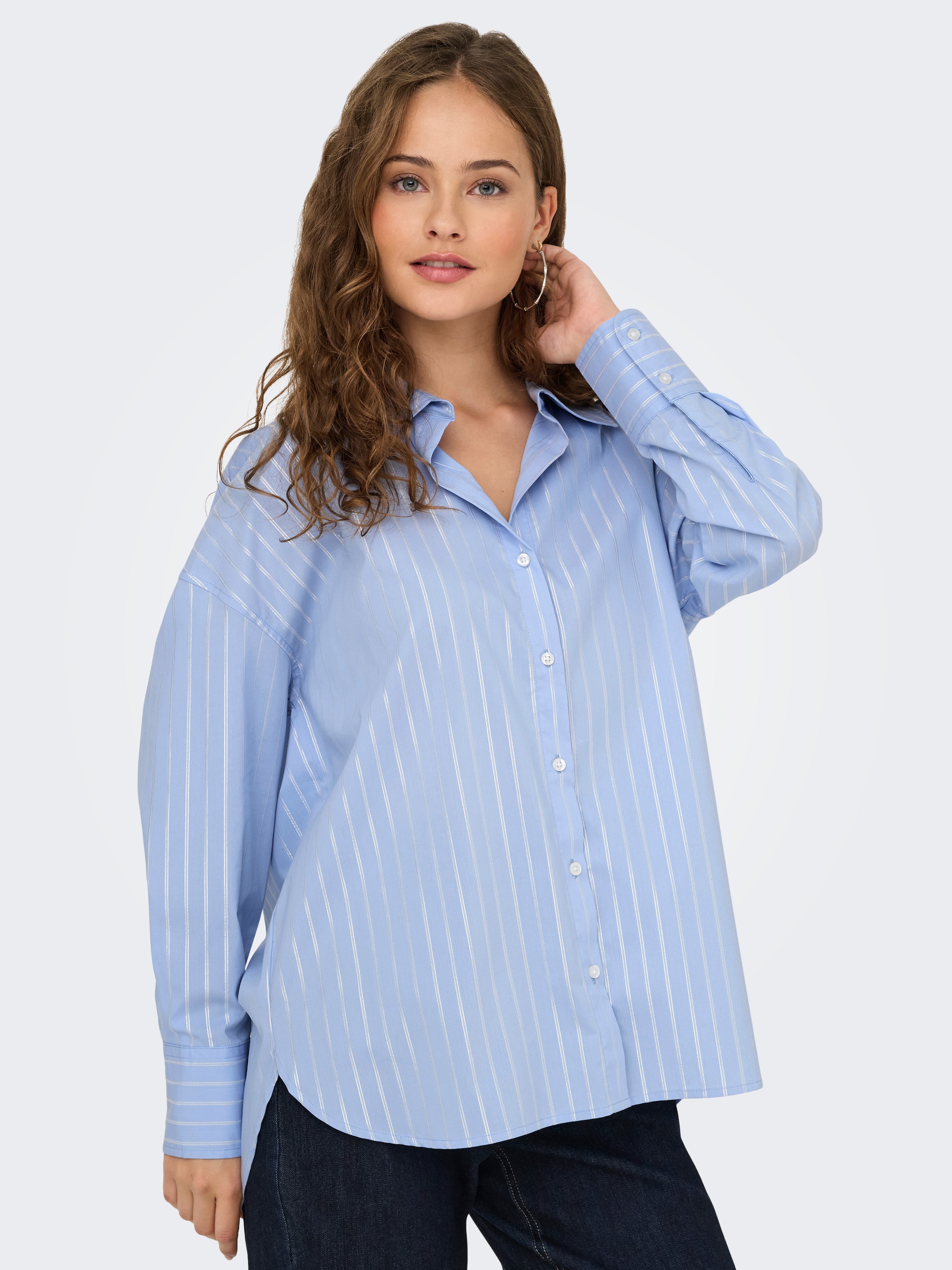 JDY Hemdbluse "JDYMIO L/S LUREX LOOSE SHIRT WVN NOOS" günstig online kaufen