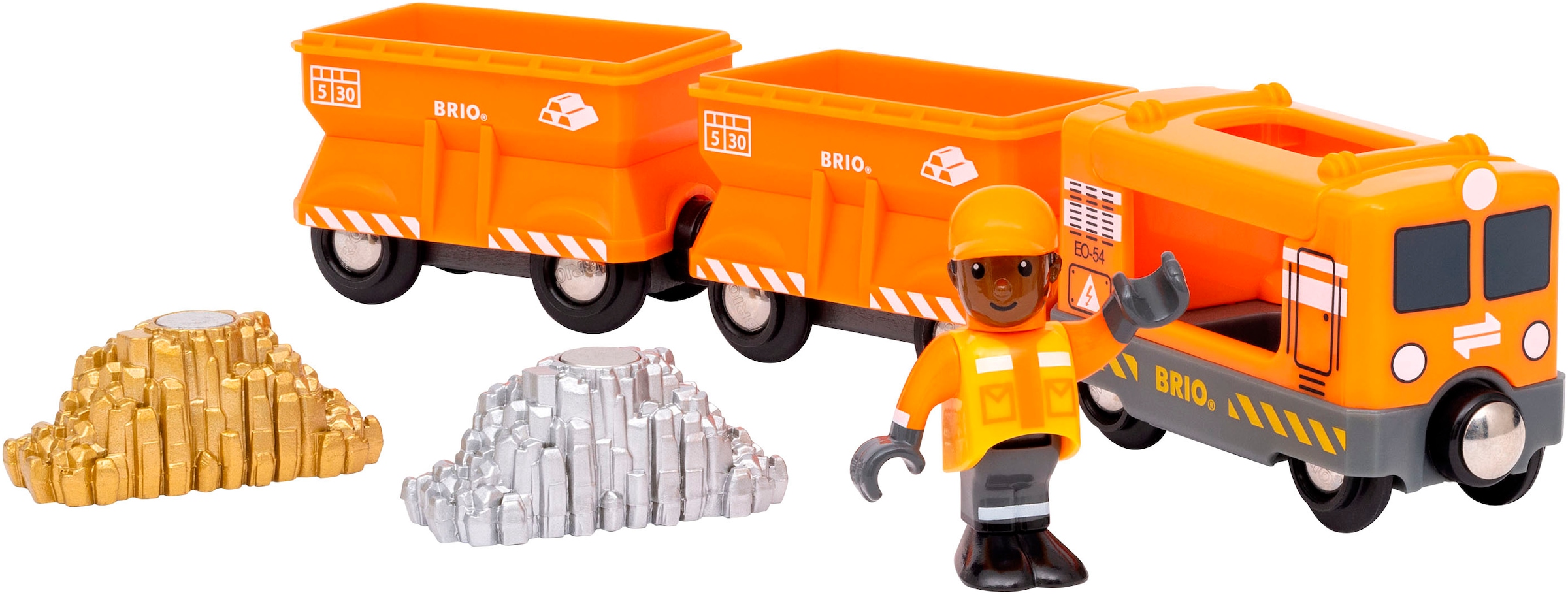 BRIO® Spielzeug-Eisenbahn »BRIO® WORLD, Güterzug«, (Set, 6 tlg.), FSC® - schützt Wald - weltweit