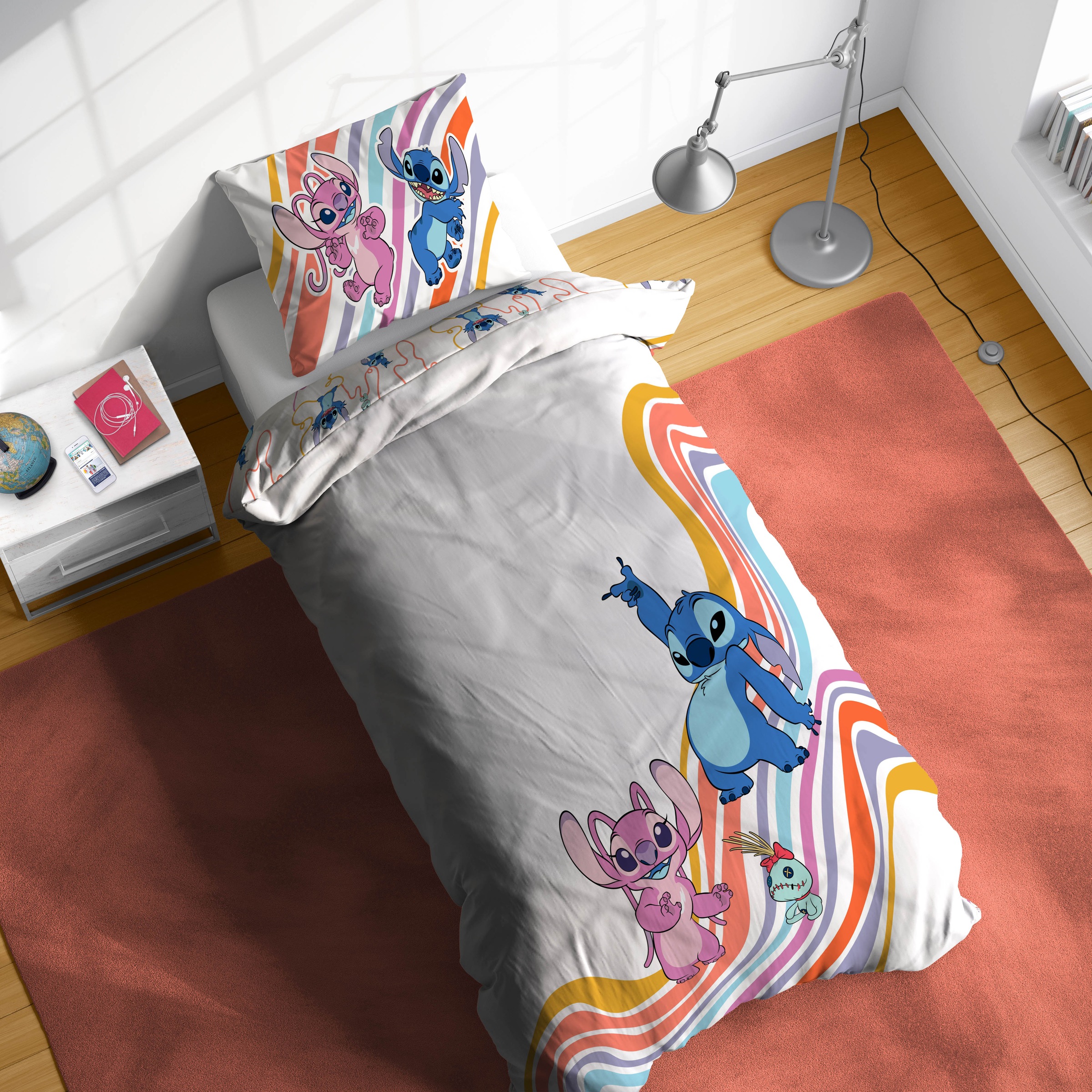 Disney Kinderbettwäsche "Disney Lilo & Stitch Bettbezug-Set 135x200 cm + Ki günstig online kaufen