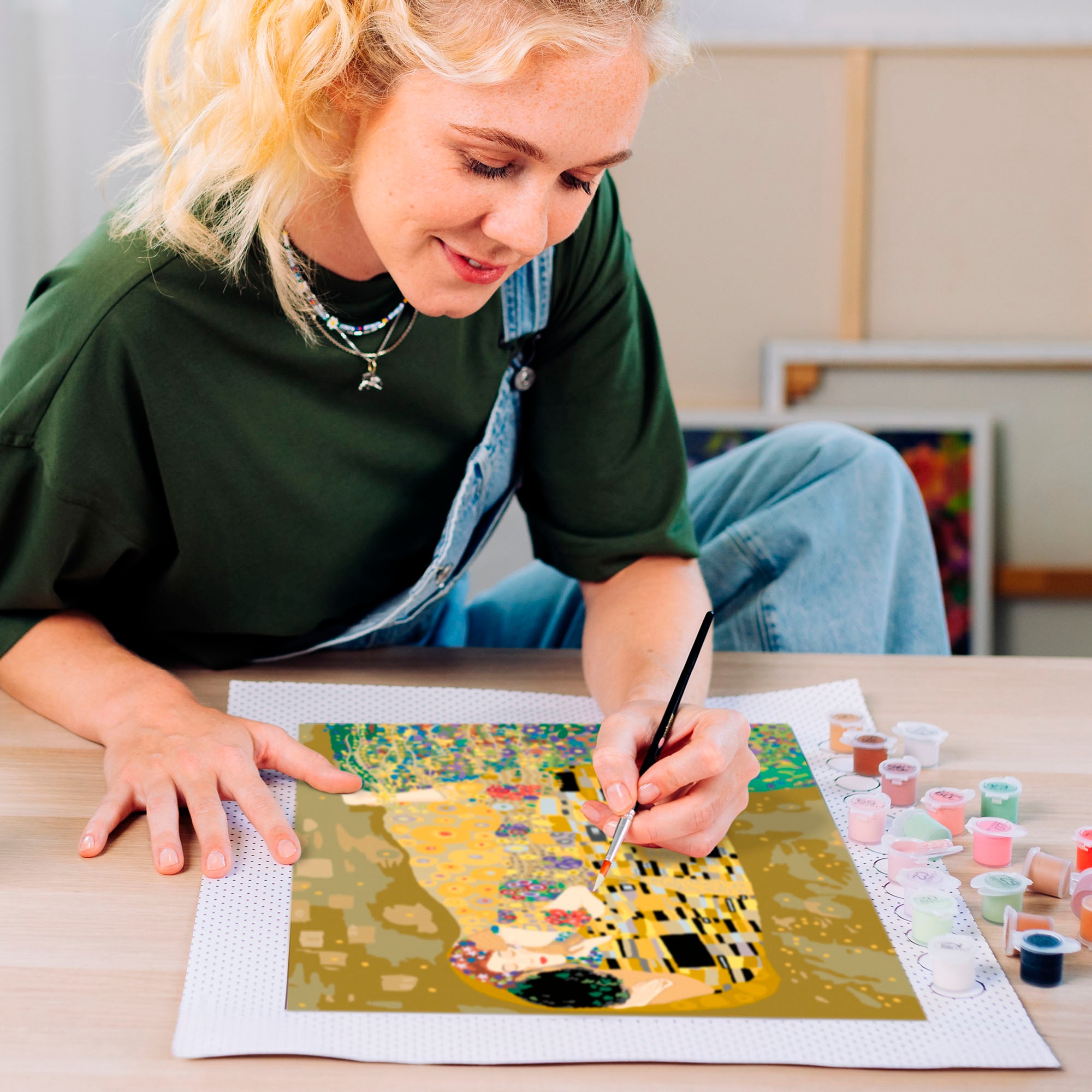 Ravensburger Malen nach Zahlen »CreArt, Leinwand ART Collection: Der Kuss (Klimt)«, Made in Europe