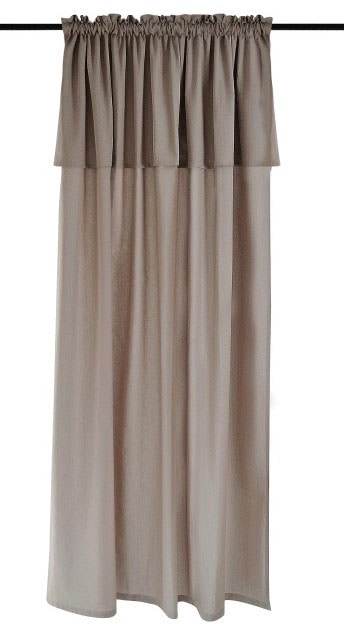 Kutti Vorhang "Lene" Stangendurchzug 1 Stk. tlg. Gardine, Baumwolle, mit Vo günstig online kaufen