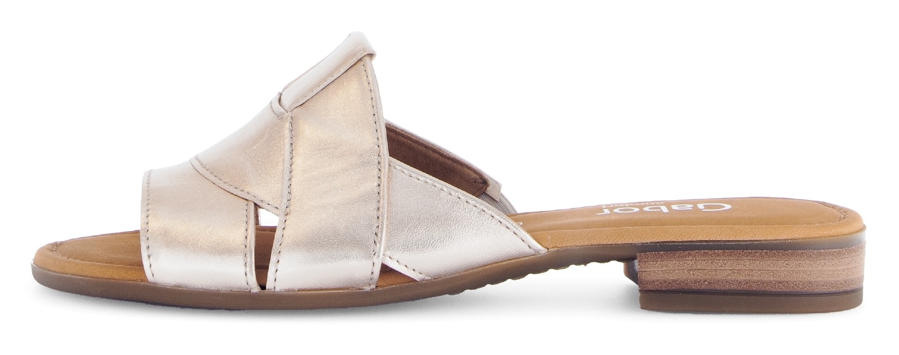 Gabor Pantolette »RHODOS«, Blockabsatz, Sommerschuh, Komfortschuh in Bequemweite G (= weit)