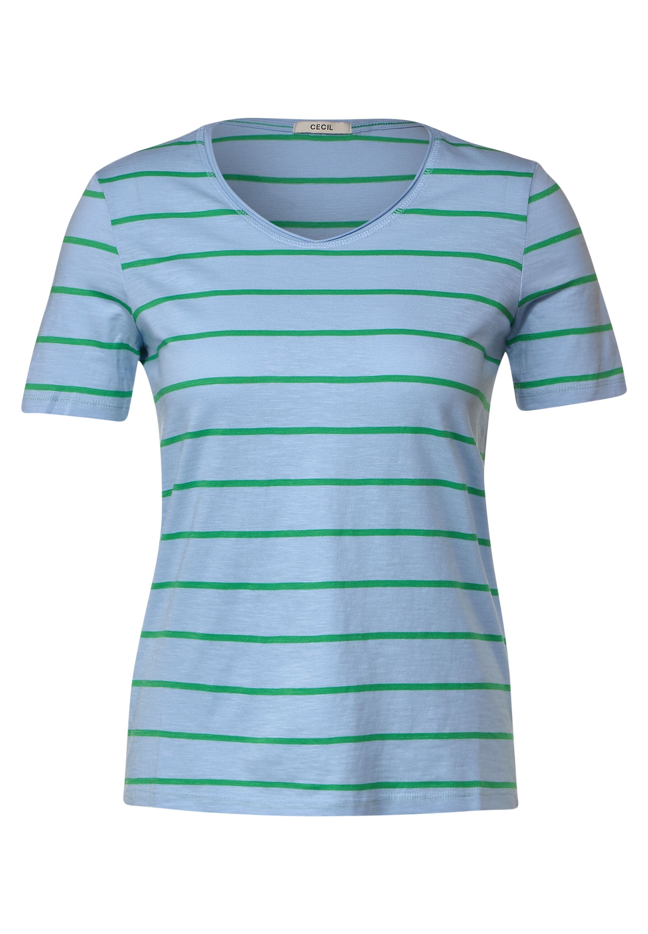 Cecil T-Shirt, mit V-Ausschnitt BAUR | für abgerundetem kaufen
