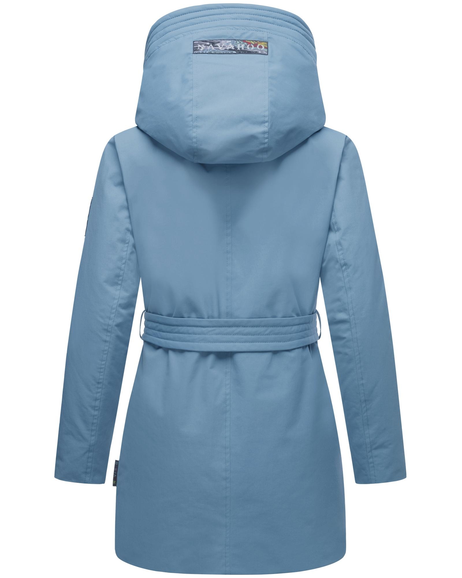 Navahoo Winterjacke »Eishauch 14«, mit Kapuze, Damen Winterparka mit Taillengürtel und Fleece-Kragen