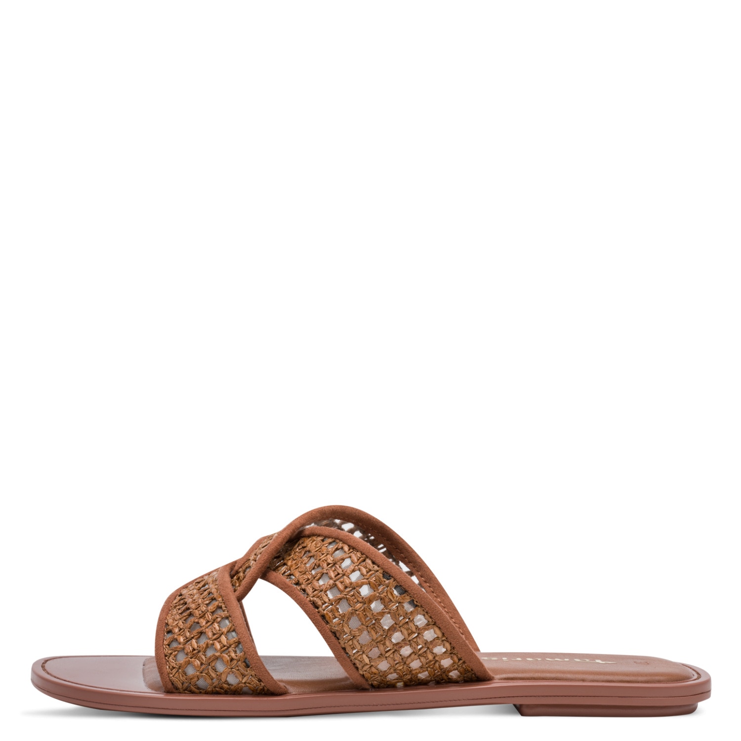 Tamaris Pantolette  Sommerschuh, Schlüpfschuh, Flat mit Baststickerei