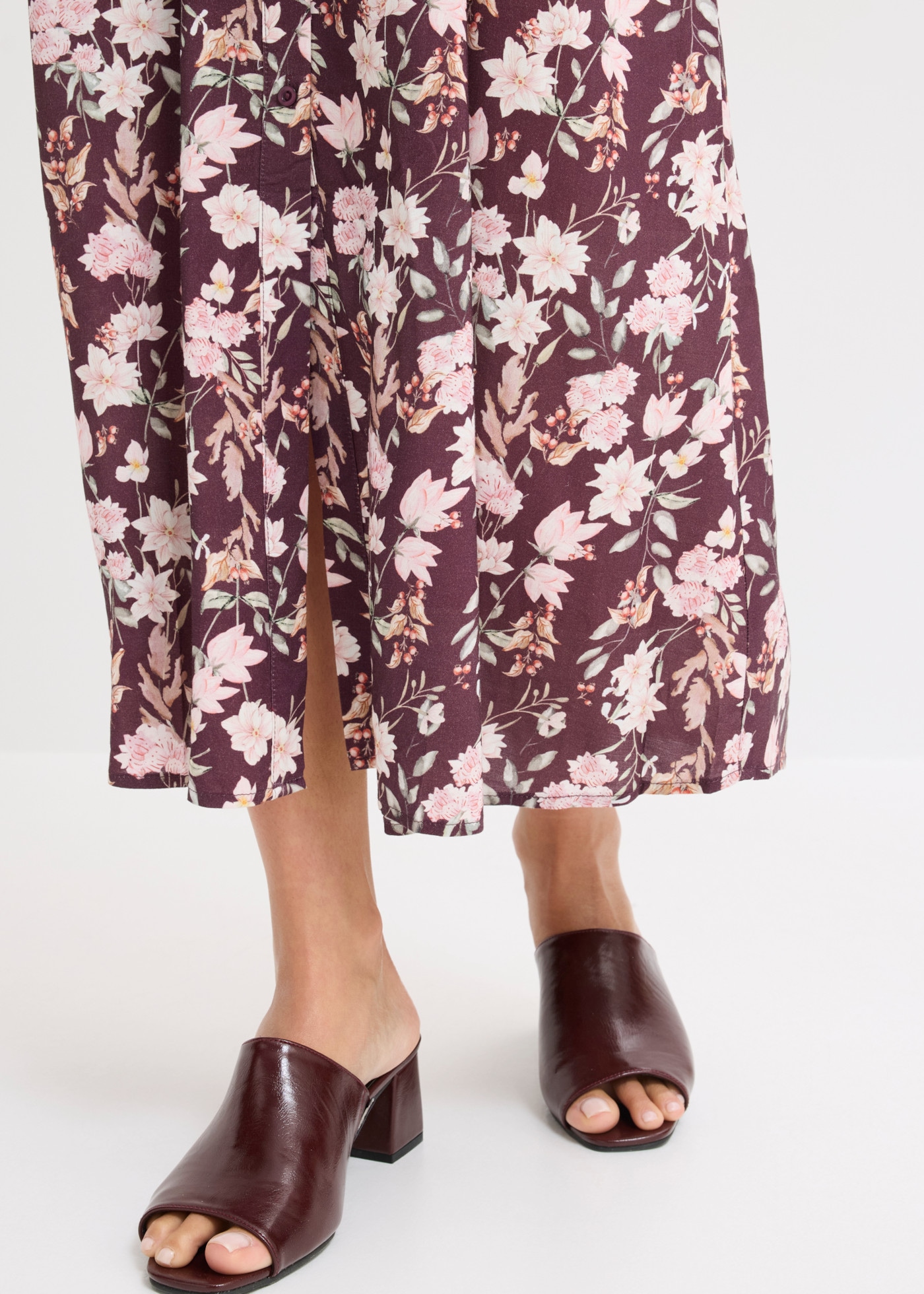 bonprix Maxikleid lässig geschnitten, mit Langarm