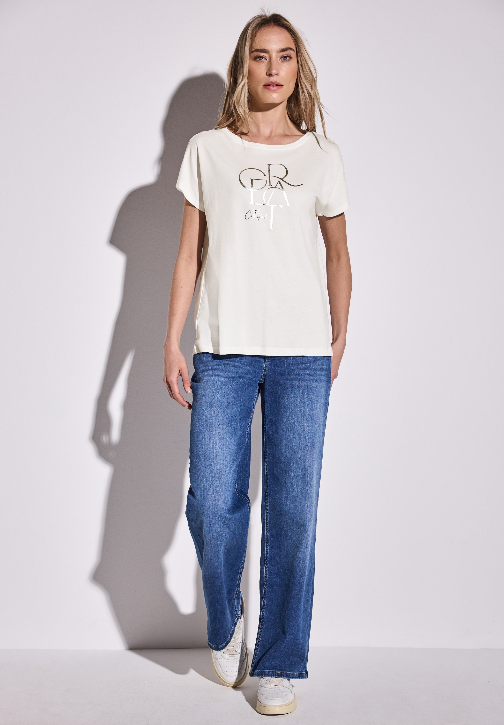 STREET ONE T-Shirt, im soften Baumwoll-Mix