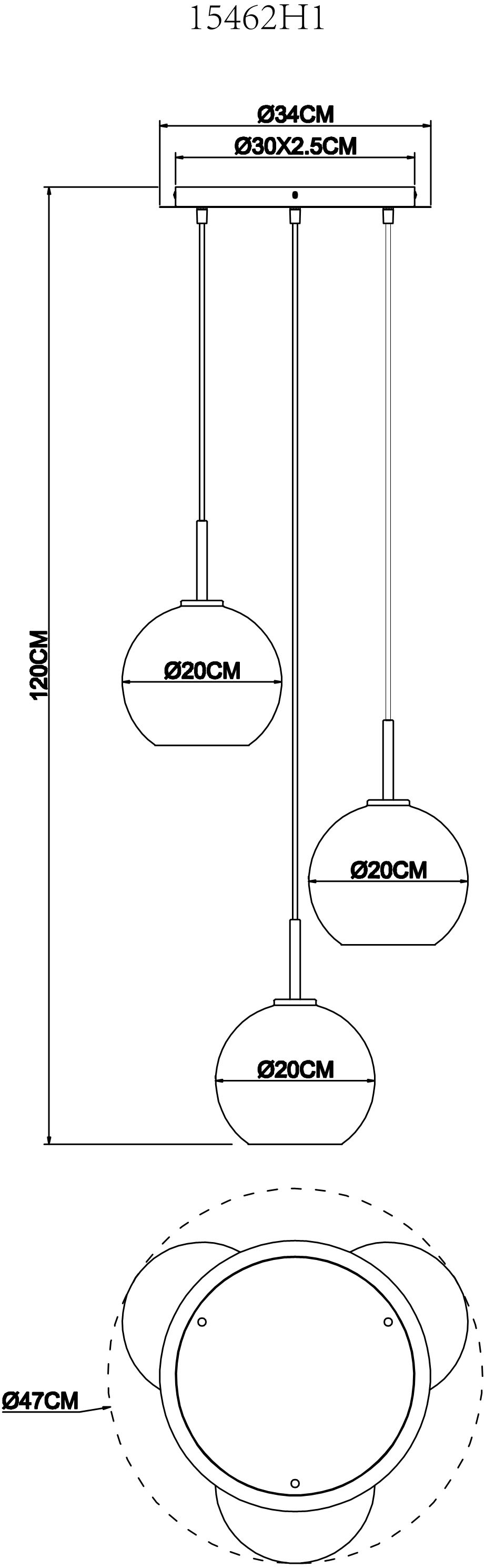 GLOBO LIGHTING Hängeleuchte »ADARA« E27 1 Stk. Hängeleuchte für Esszimmer Messing modern