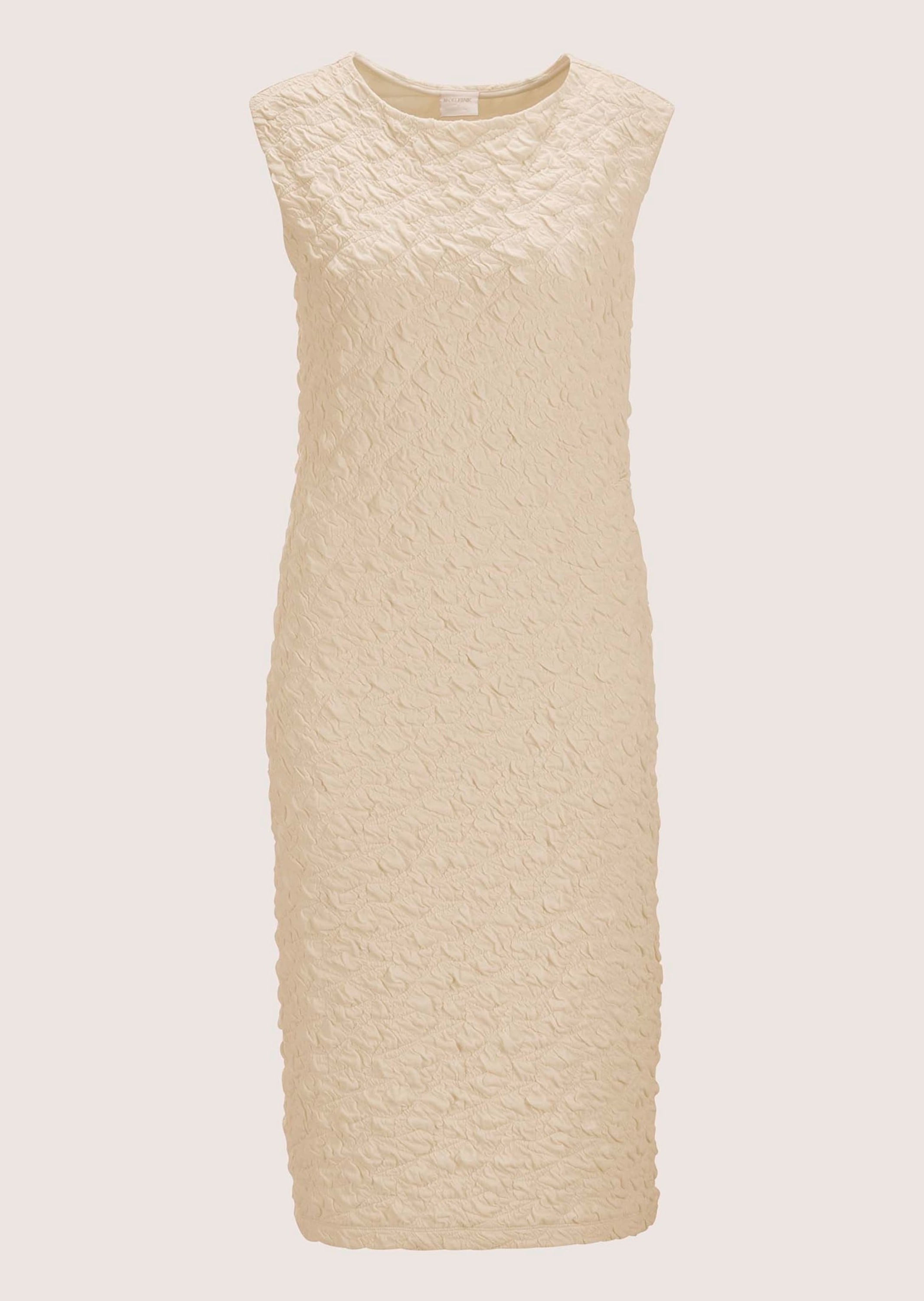 MADELEINE Sommerkleid "Etuikleid Elegantes ärmelloses Kleid mit Struktur" Struktur-Qualität