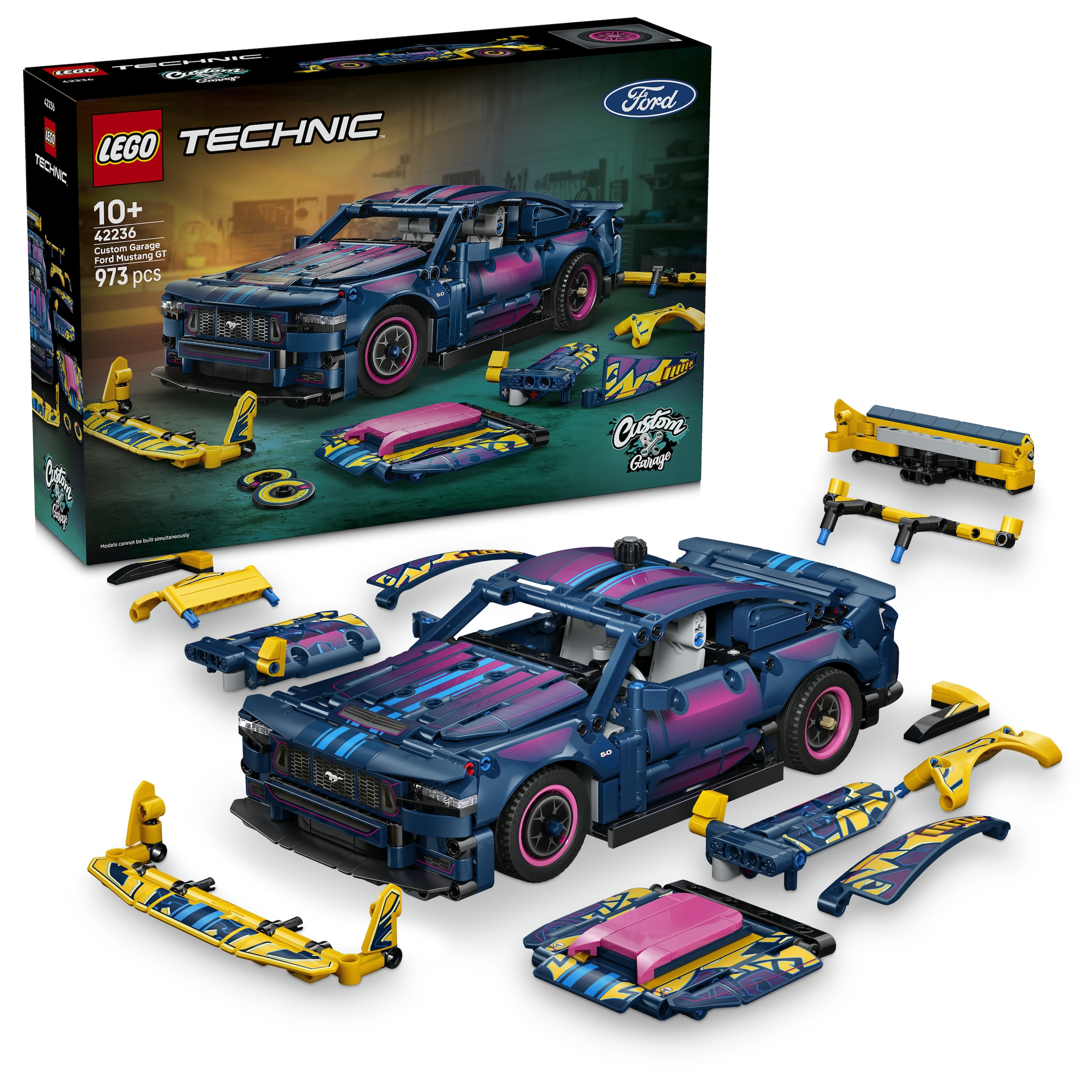 LEGO® Konstruktionsspielsteine »Ford Mustang GT Auto aus der Tuning-Werkstatt (42236), LEGO Technic« Made in Europe