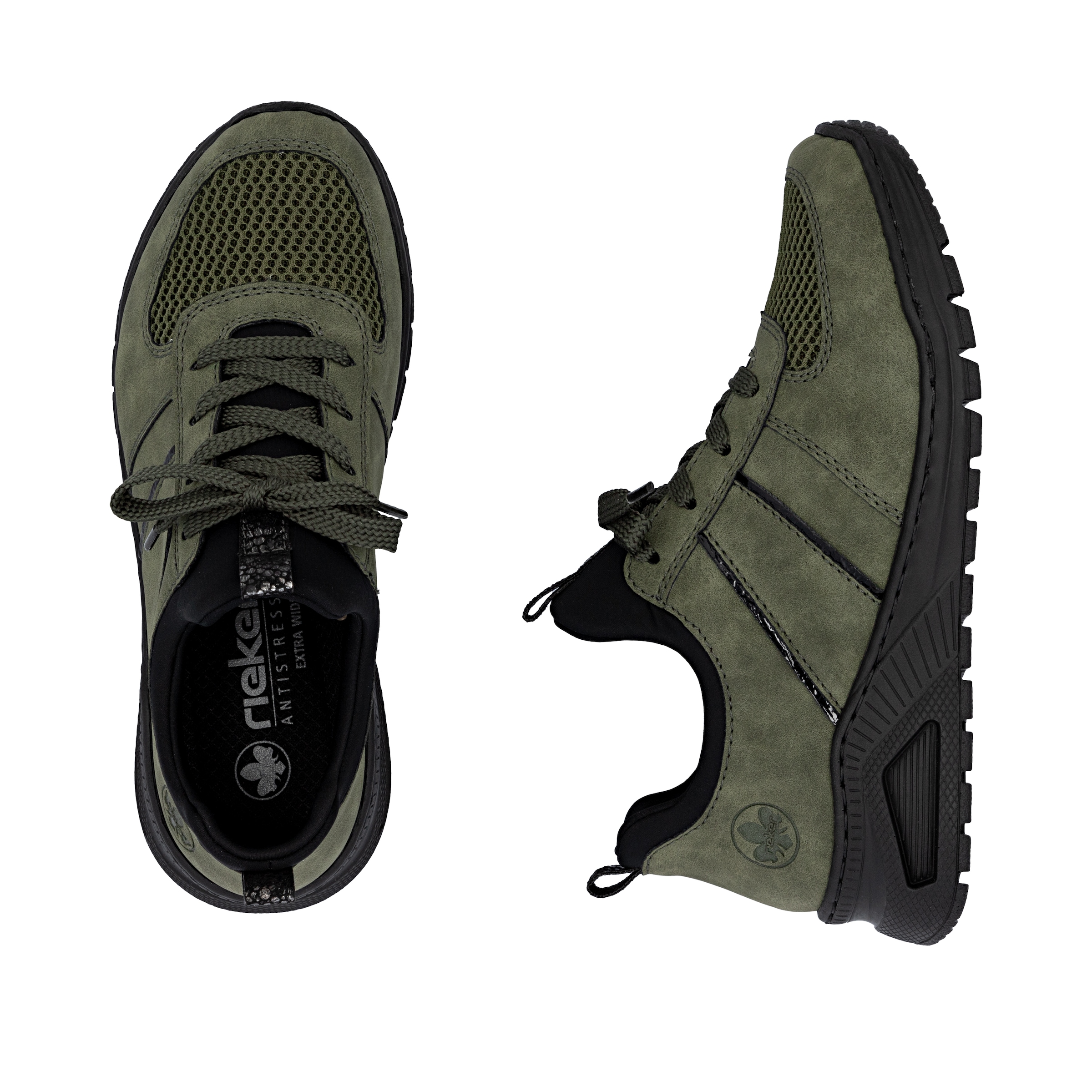 Rieker Slip-On Sneaker, Schlupfschuh, Halbschuh, Freizeitsneaker, weiche MemoSoft-Innensohle