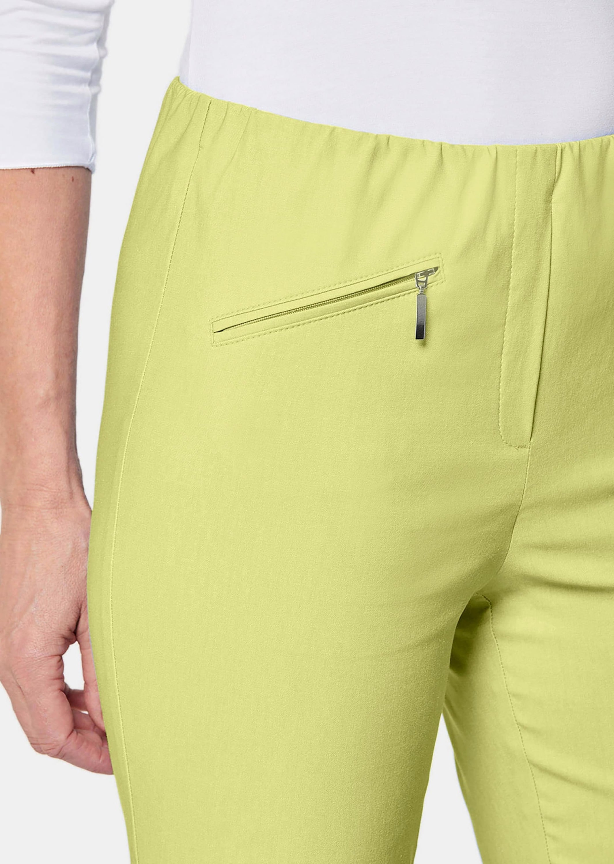 GOLDNER 2-in-1-Hose »Kurzgröße Schlupfhose LOUISA mit Steppnähten«