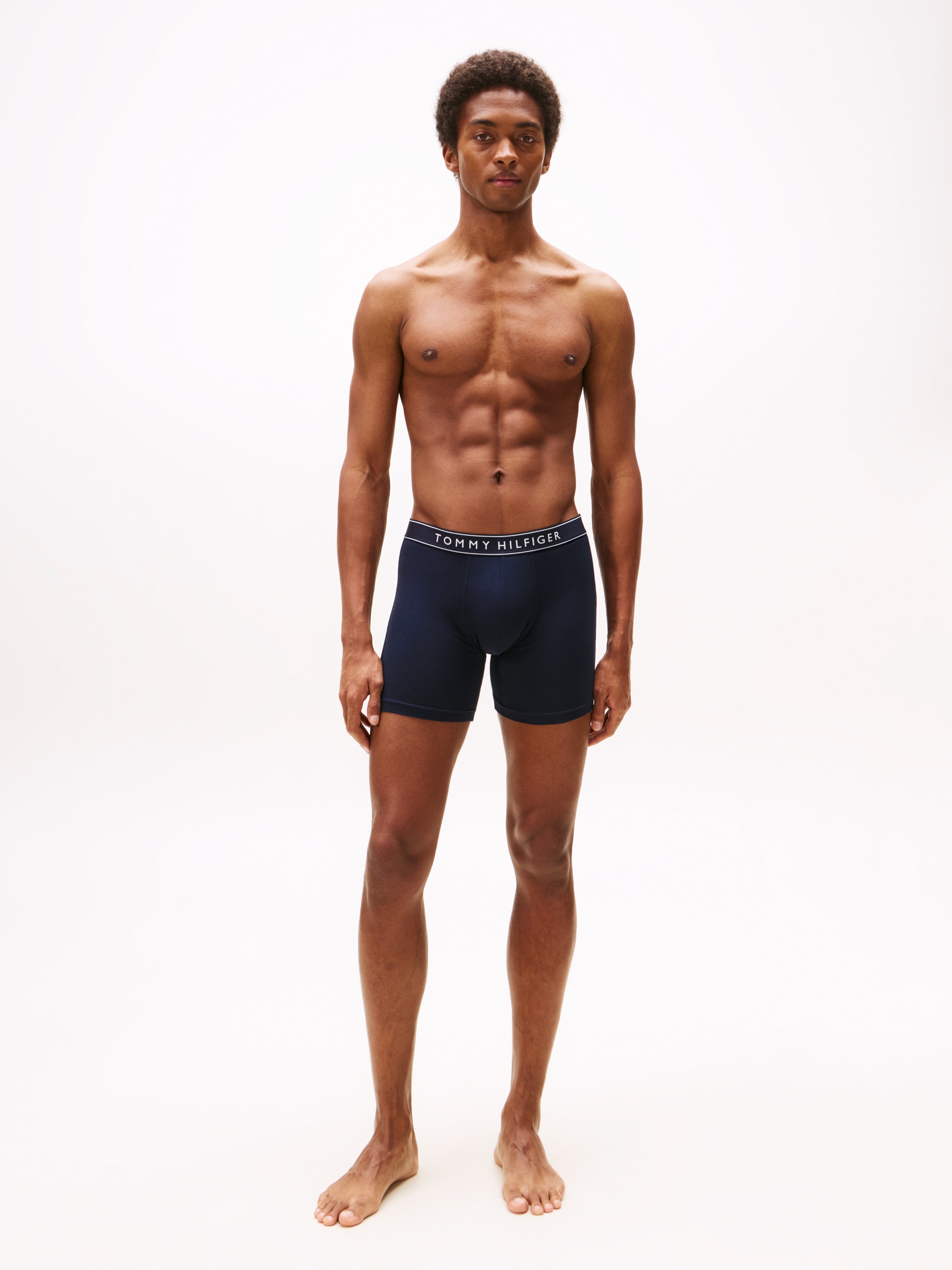 Tommy Hilfiger Underwear Boxer »3P BOXER BRIEF DTM«, (Packung, 3 St., 3er), mit Logobund