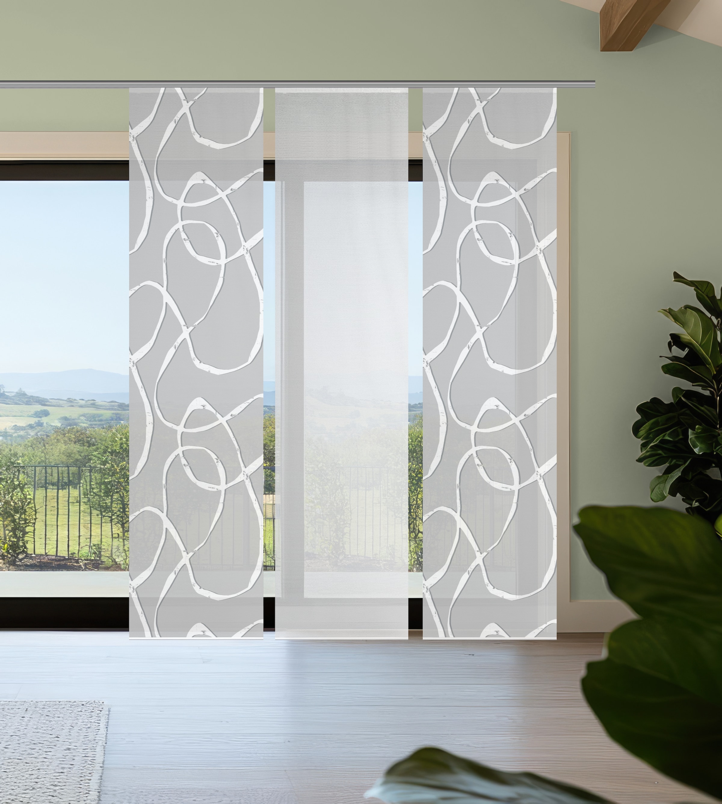 Vision S Schiebegardine "OPHELIA" Paneelwagen 3 Stk. tlg. Schiebevorhang,Ba günstig online kaufen