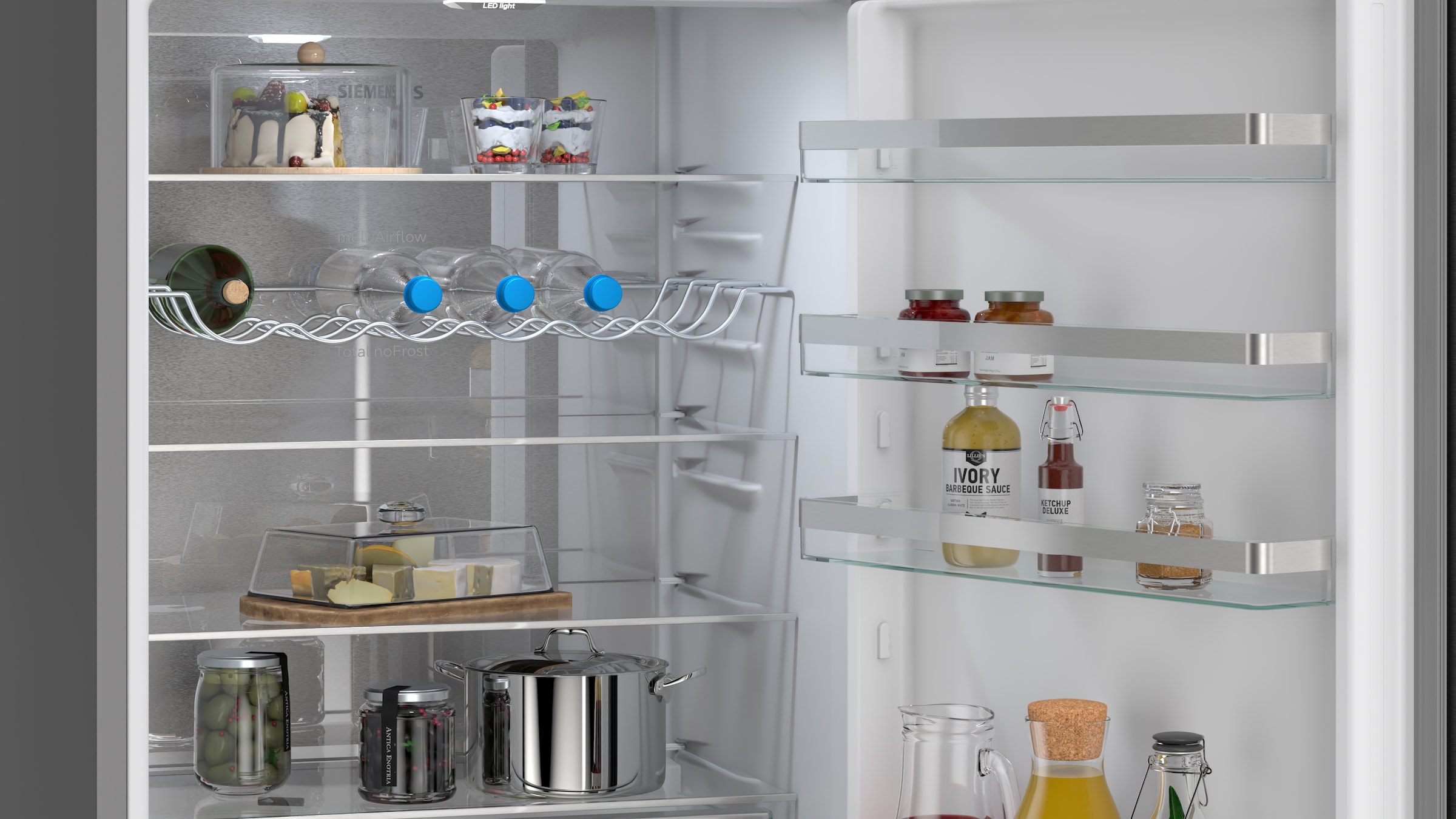 SIEMENS Kühl-/Gefrierkombination iQ300 »KG49NVXCG« 203 cm hoch 70 cm breit hyperFresh System für frisches Obst und Gemüse sowie Total noFrost