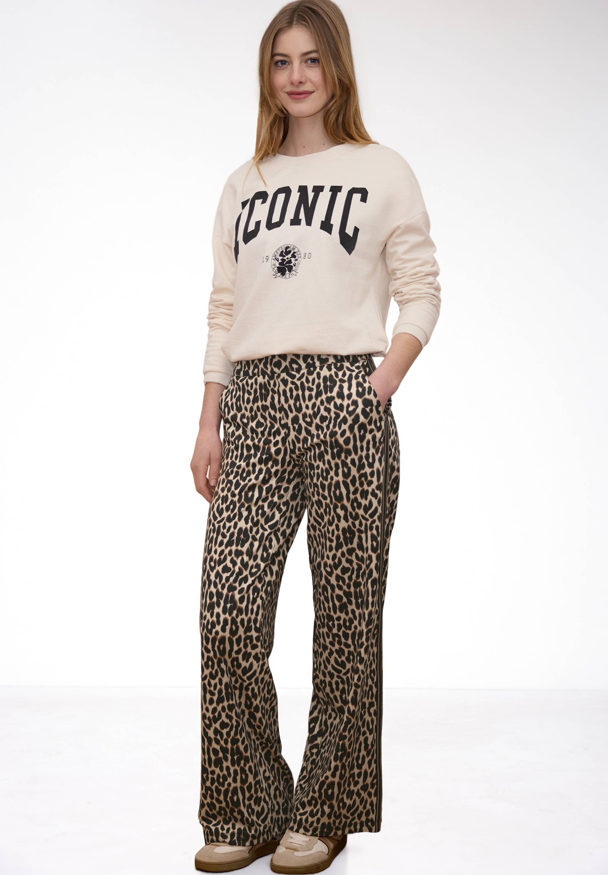 STREET ONE STUDIO Culotte  mit Leo-Muster