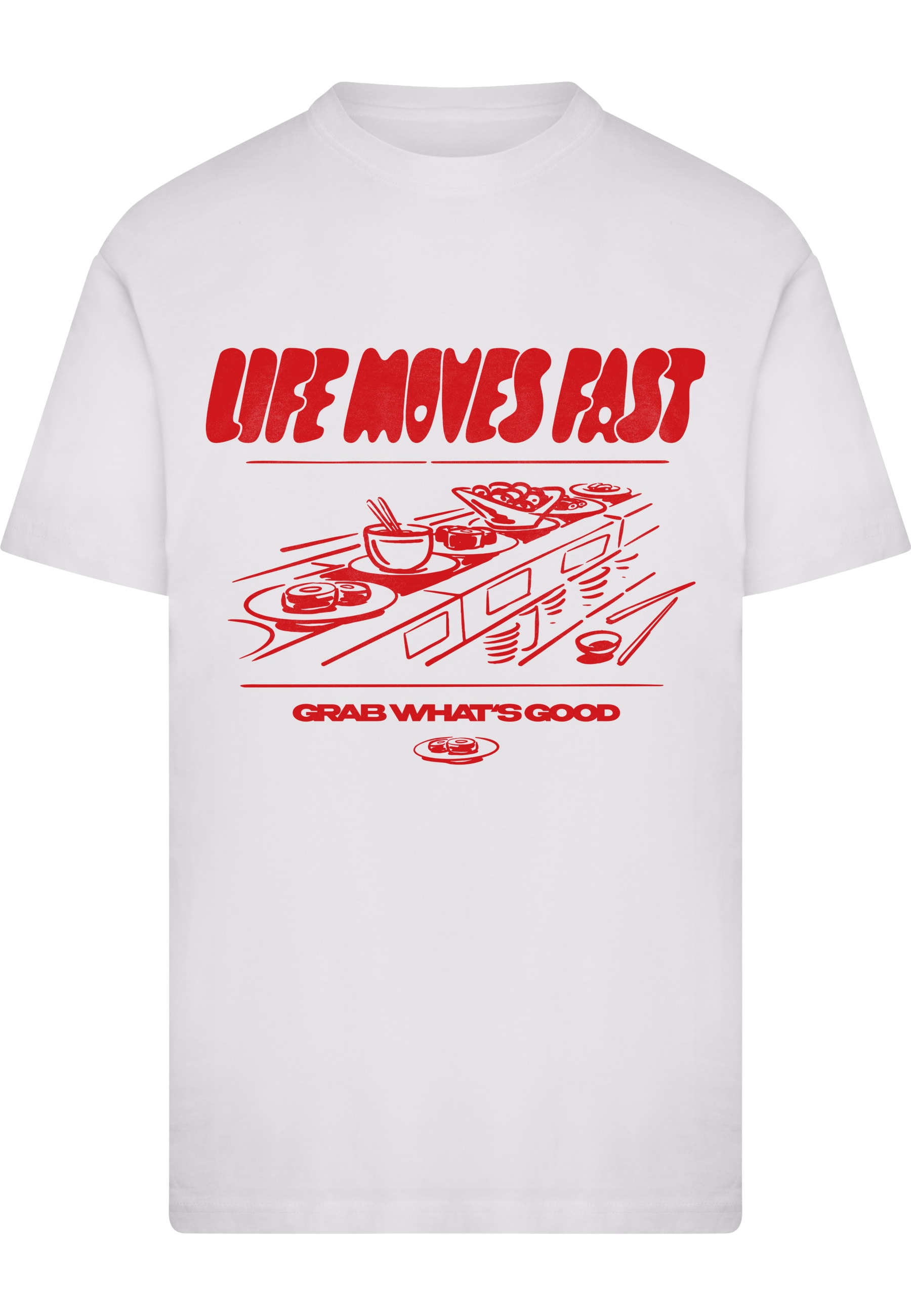 MisterTee T-Shirt "MisterTee Life Moves Fast Grab What is Good Tee" 1