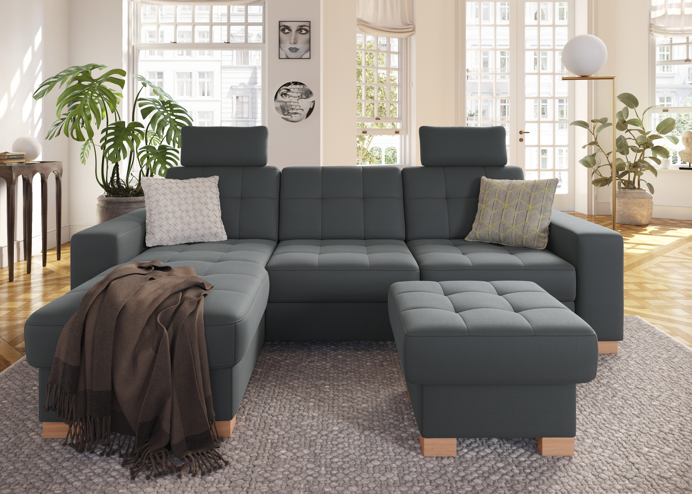 Thumbnail - sit&more Ecksofa "Quincy L-Form", wahlweise mit Bettfunktion und Bettkasten