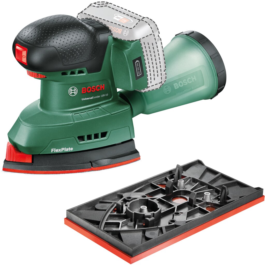 Bosch Home & Garden Akku-Multischleifer »UniversalSander 18V-10 - solo«