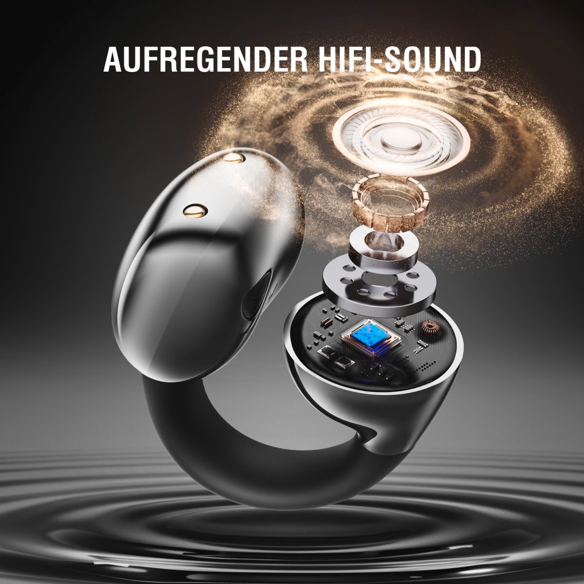 4smarts Open-Ear-Kopfhörer »OWS Wireless Headset SkyBuds Clip«, A2DP Bluetooth, Freisprechfunktion