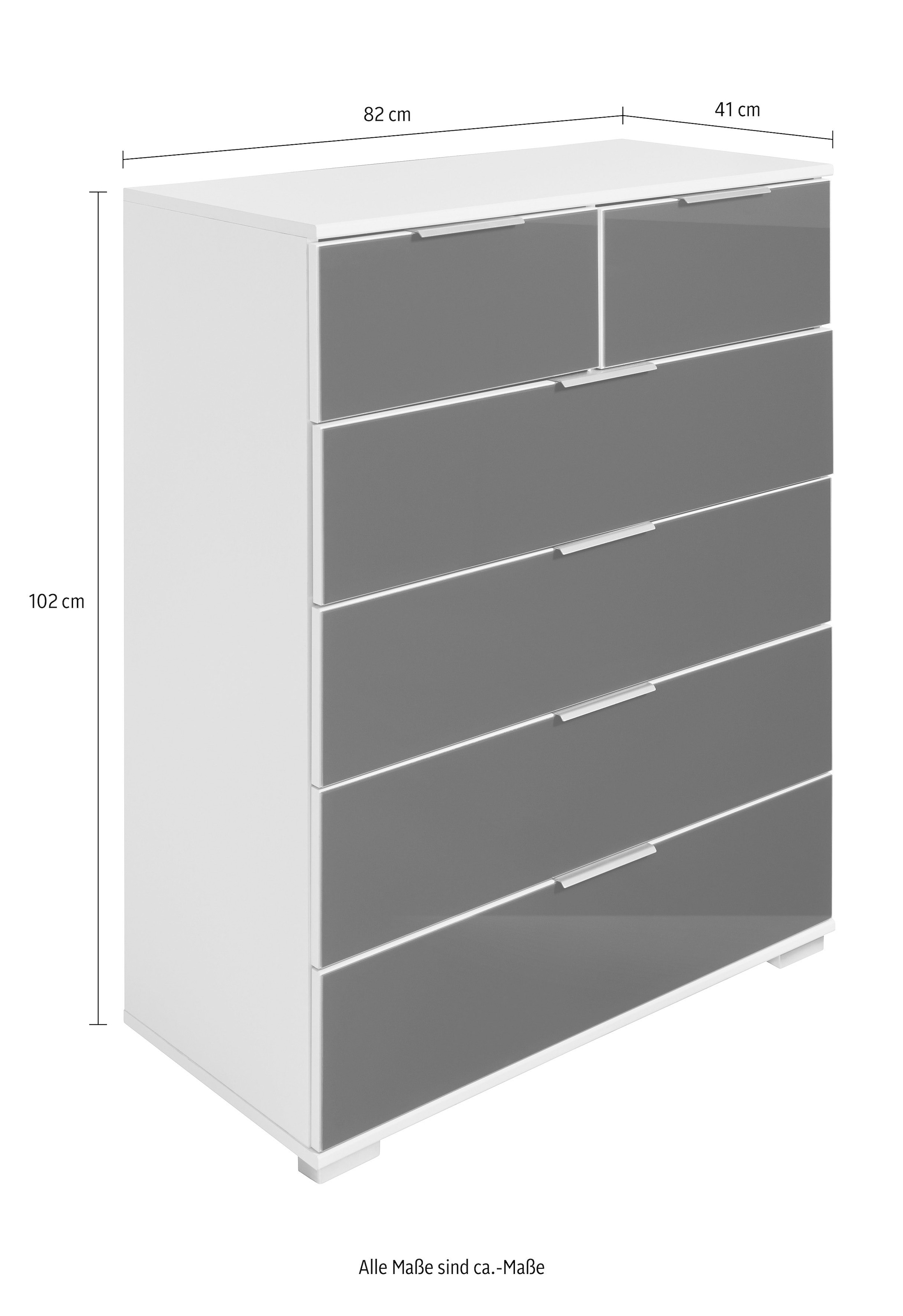 bestellen oder BAUR Wimex »Easy«, Spiegelfront Schubkastenkommode Glas- | mit