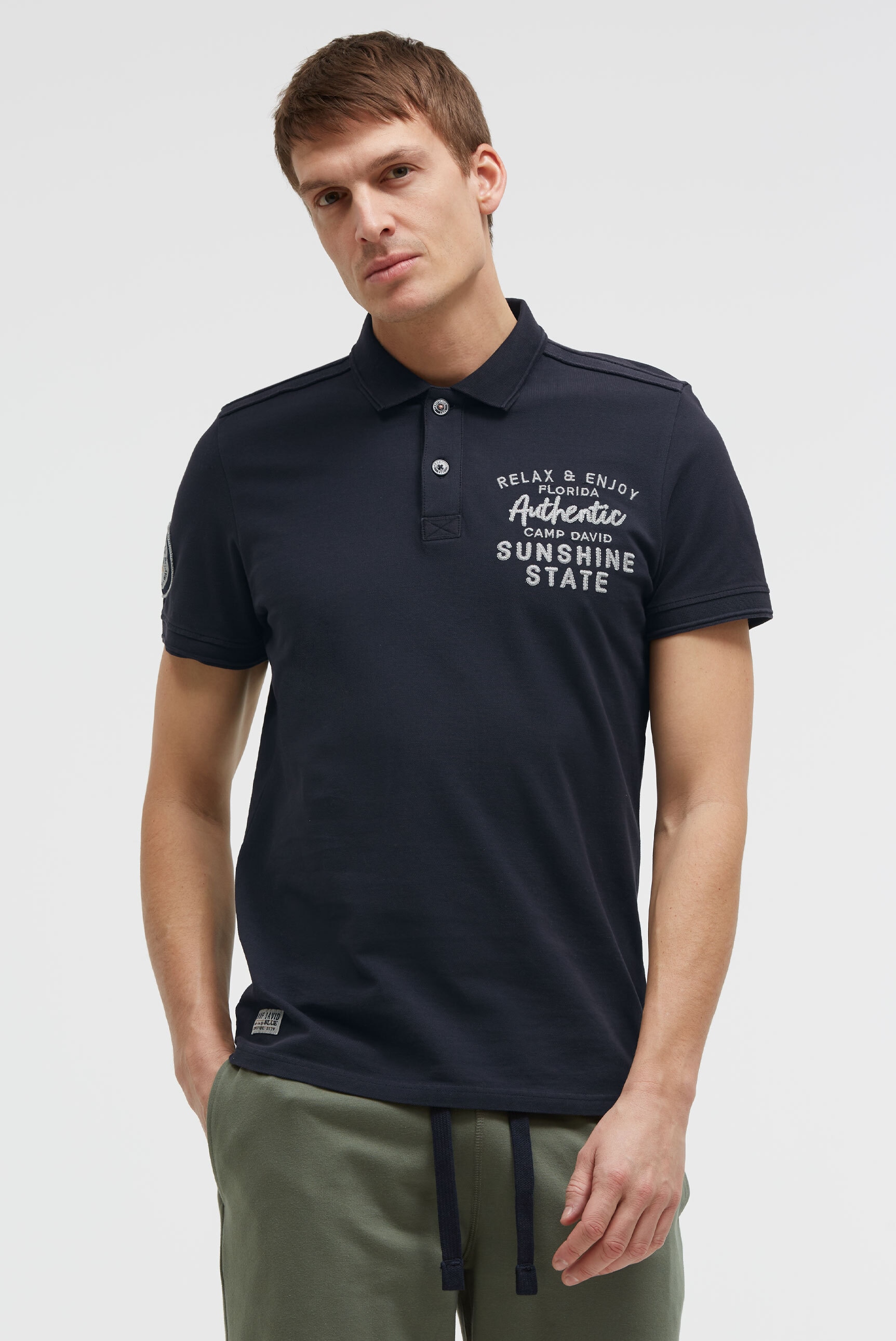 CAMP DAVID Poloshirt aus Baumwolle