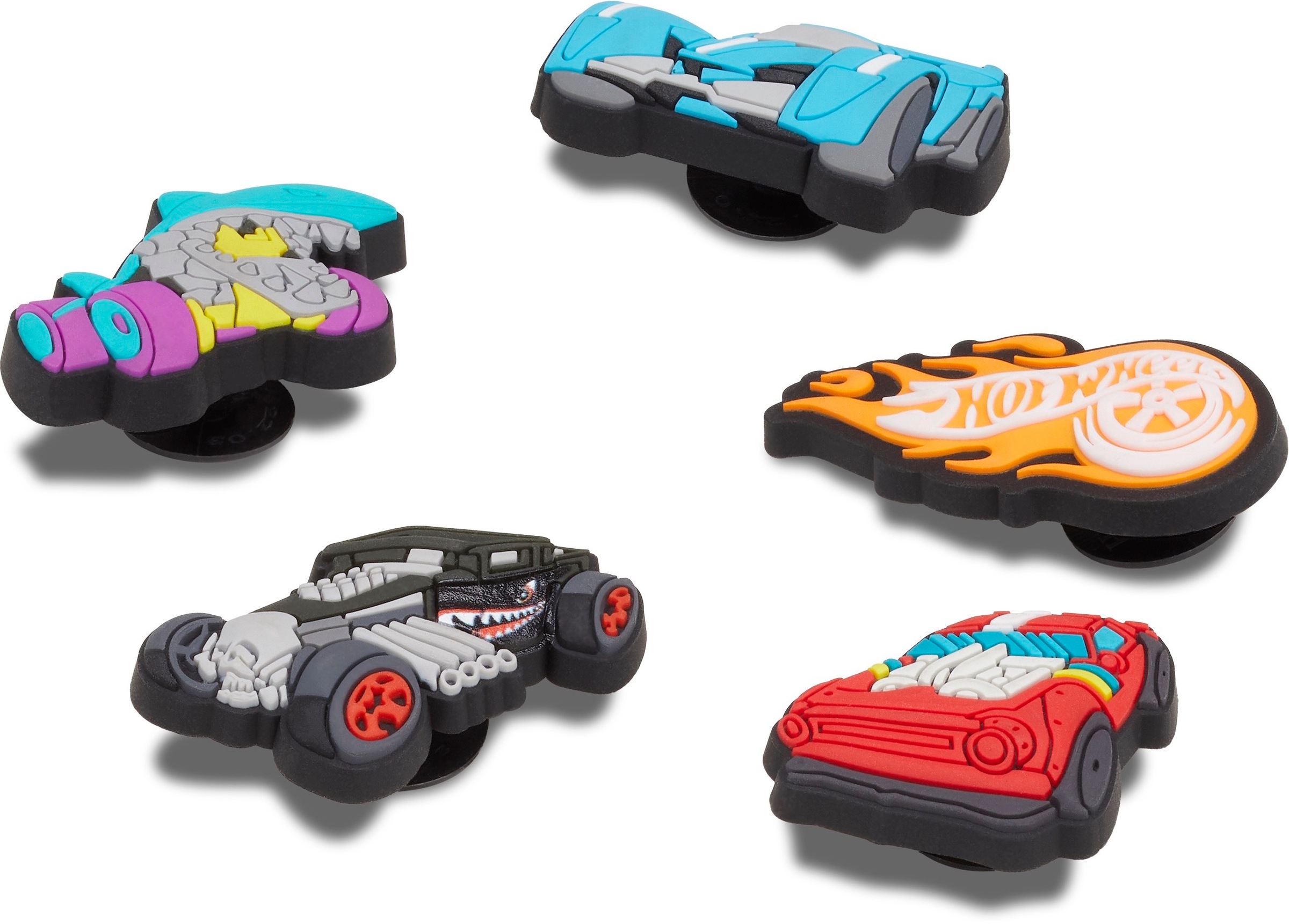 CROCS Kinder Schuhanstecker "Jibbitz Hot Wheels", bunt, PVC, Schuhzubehör, für Crocs Schuhe