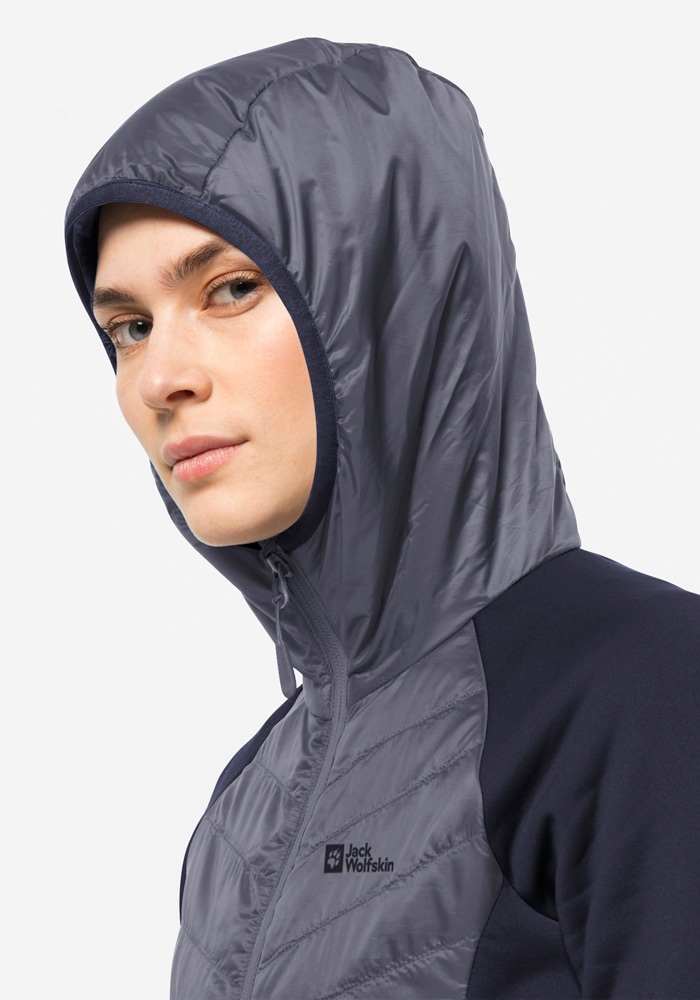 Jack Wolfskin Hybridjacke »ROUTEBURN PRO HYBRID W«, mit Kapuze