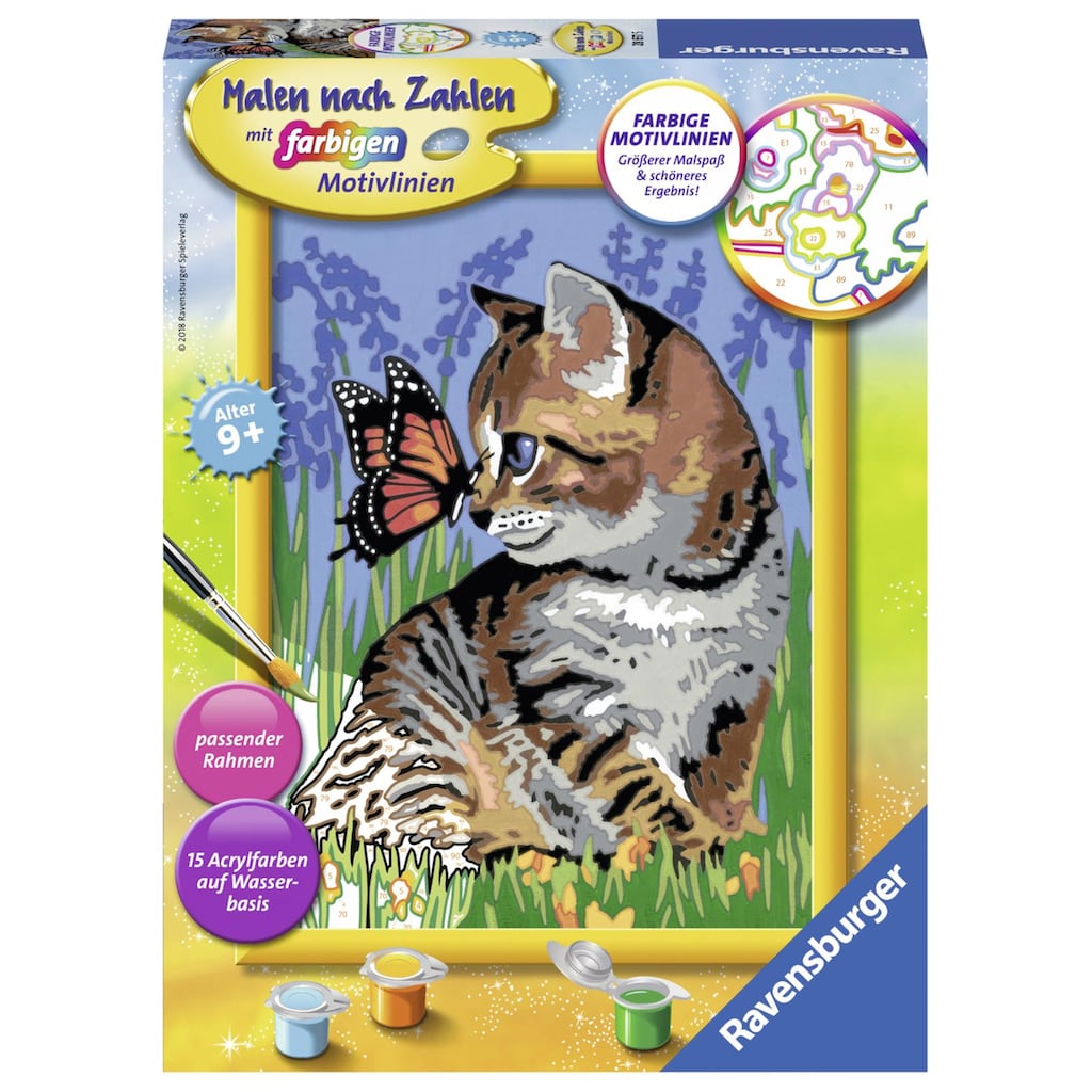 Ravensburger Malen nach Zahlen »Katze mit Schmetterling«