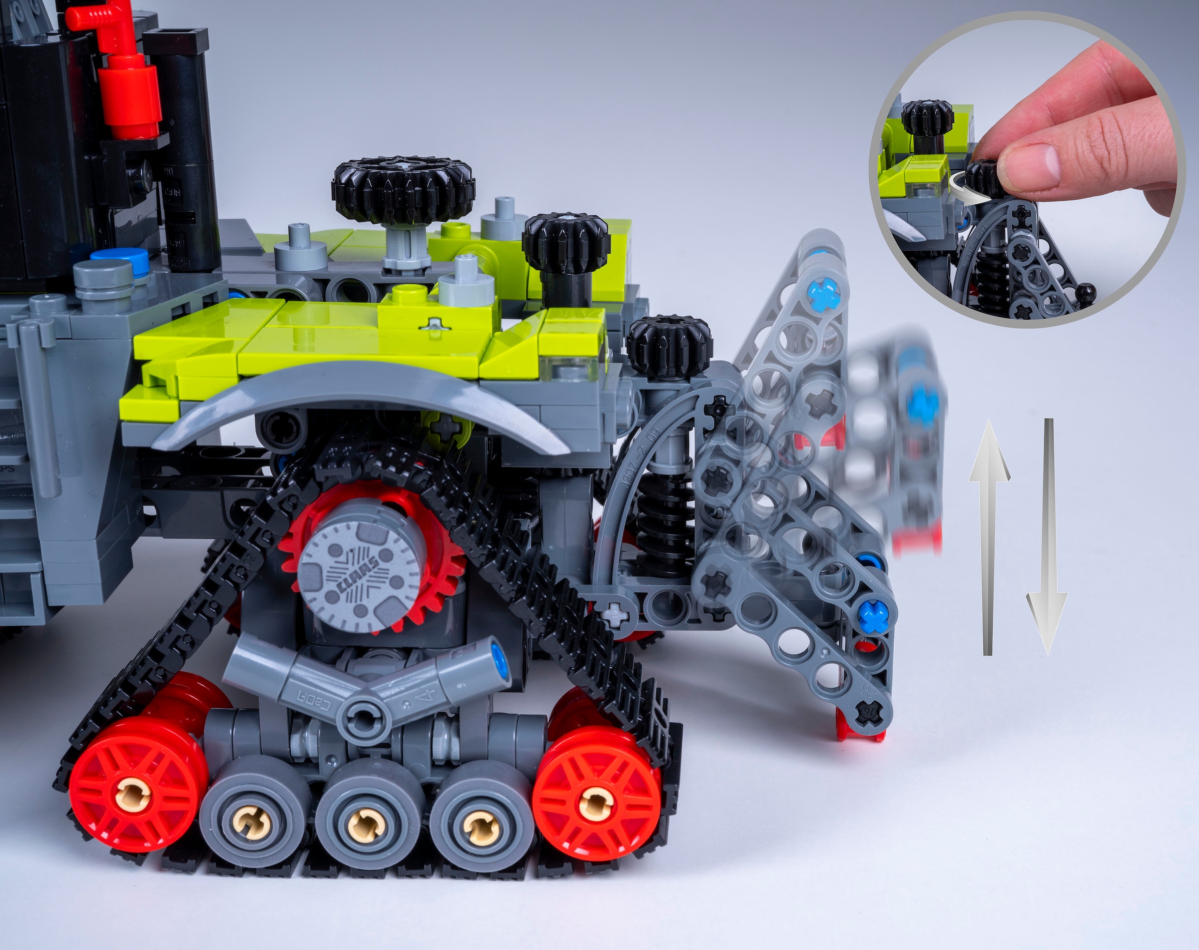 Jamara Konstruktions-Spielset »CaDA, Claas Xerion 5000 Trac TS 1:32 Bricks«, (1336 St.)