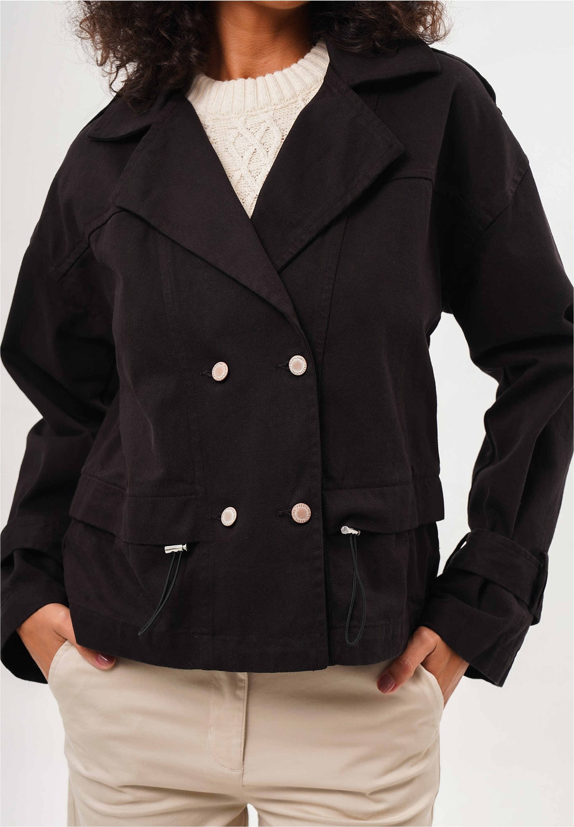 freshlions Trenchcoat "Helena", 1 Stk. mit stylischem Reverskragen günstig online kaufen