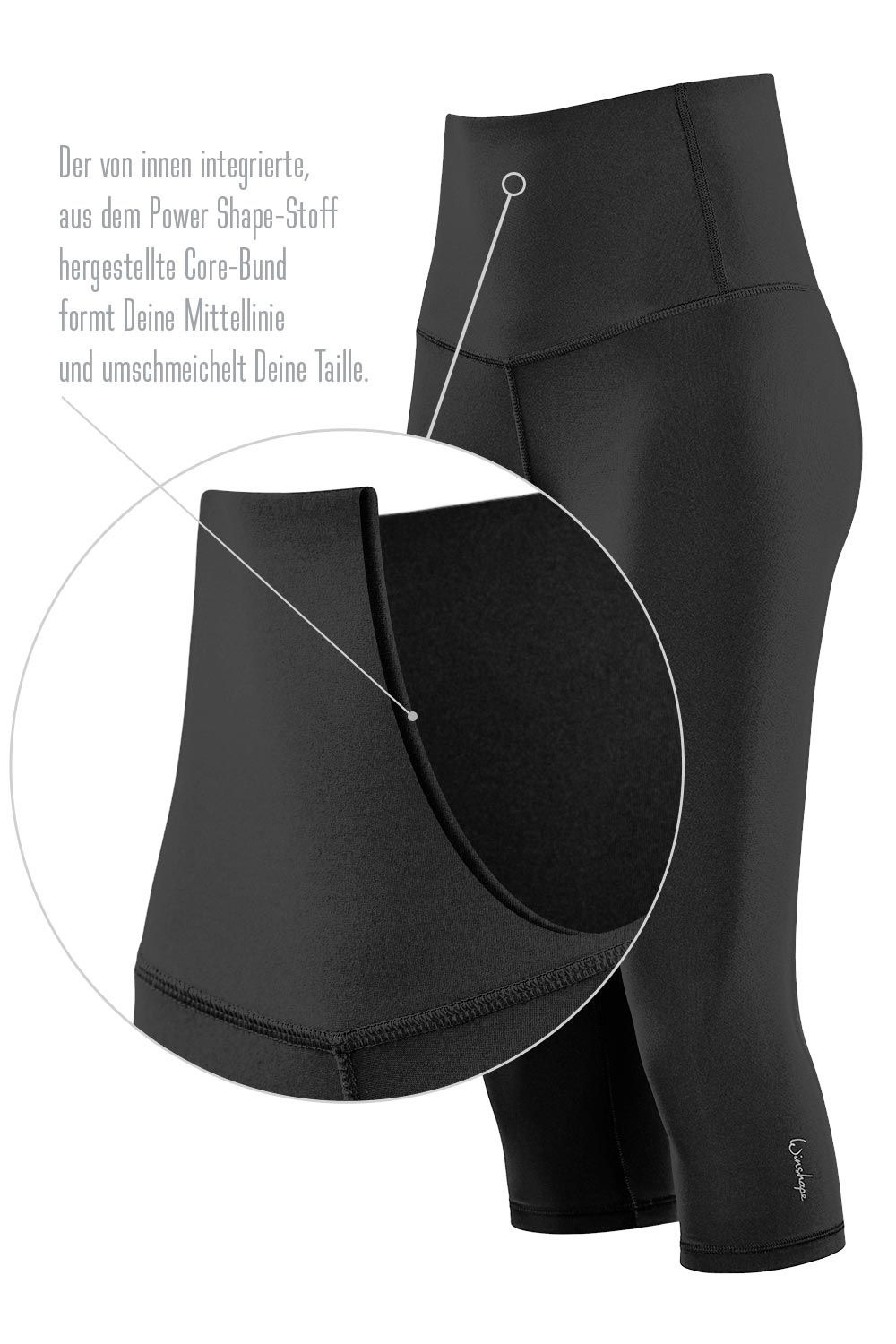 Winshape Leggings »3/4 Functional Comfort HWL217C«, mit V-Shape Applikation und Core-Bund