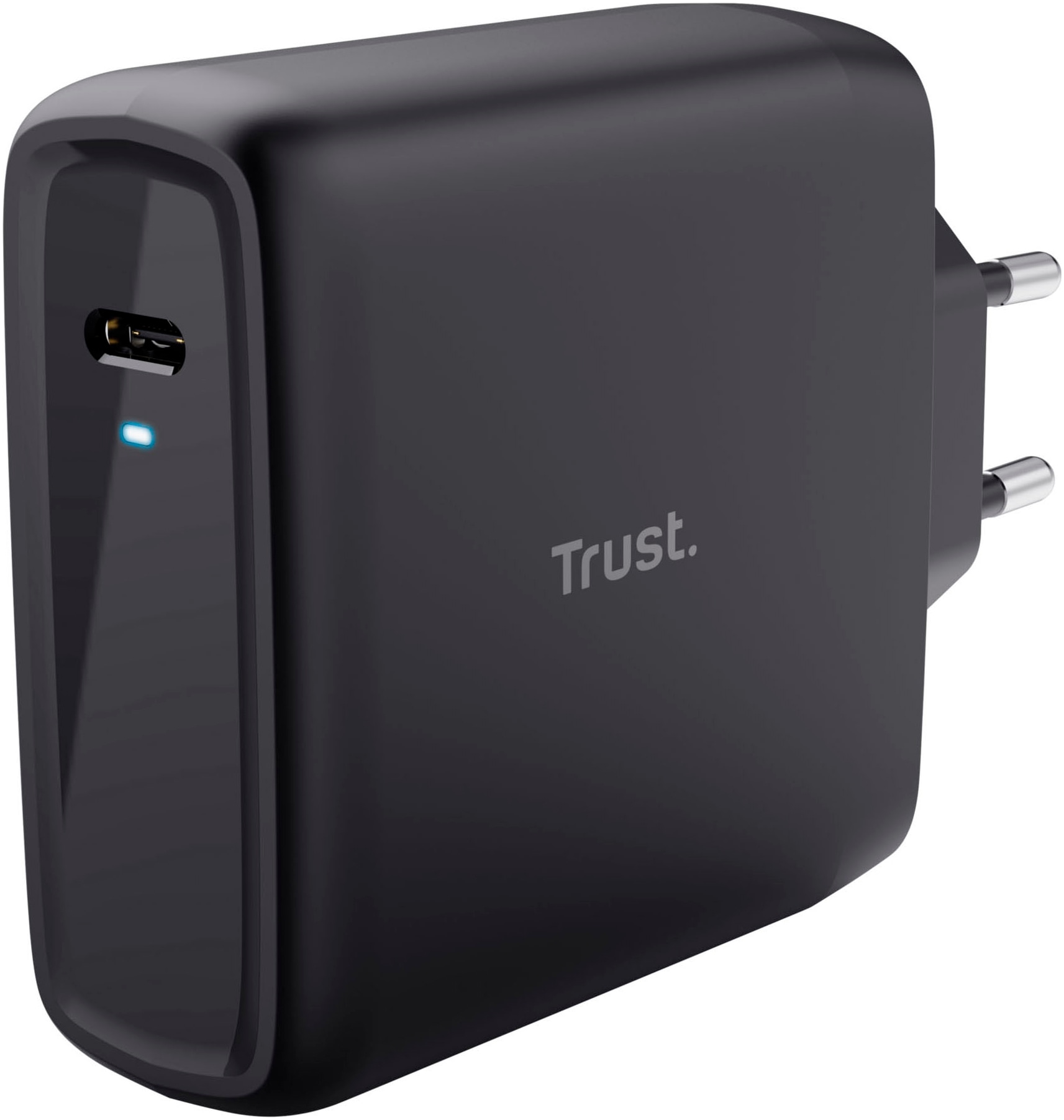 TRUST USB-Ladegerät "Maxo USB-C 100W", B:2,9cm H:7cm T:10,5cm, schwarz, Ladegeräte