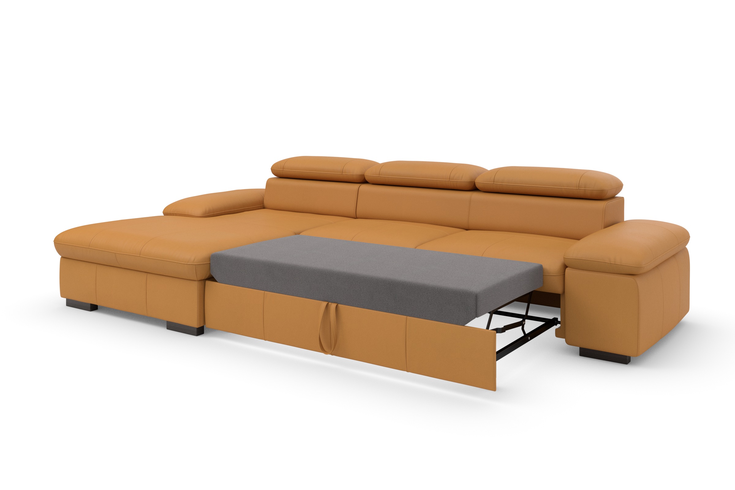 Home affaire Ecksofa »Alberto L-Form«, mit Kopfteilverstellung, wahlweise mit Bettfunktion
