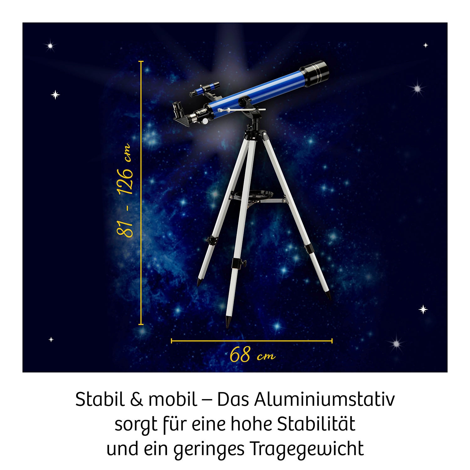 Kosmos Teleskop »Astro-Teleskop«, mit Aluminiumstativ