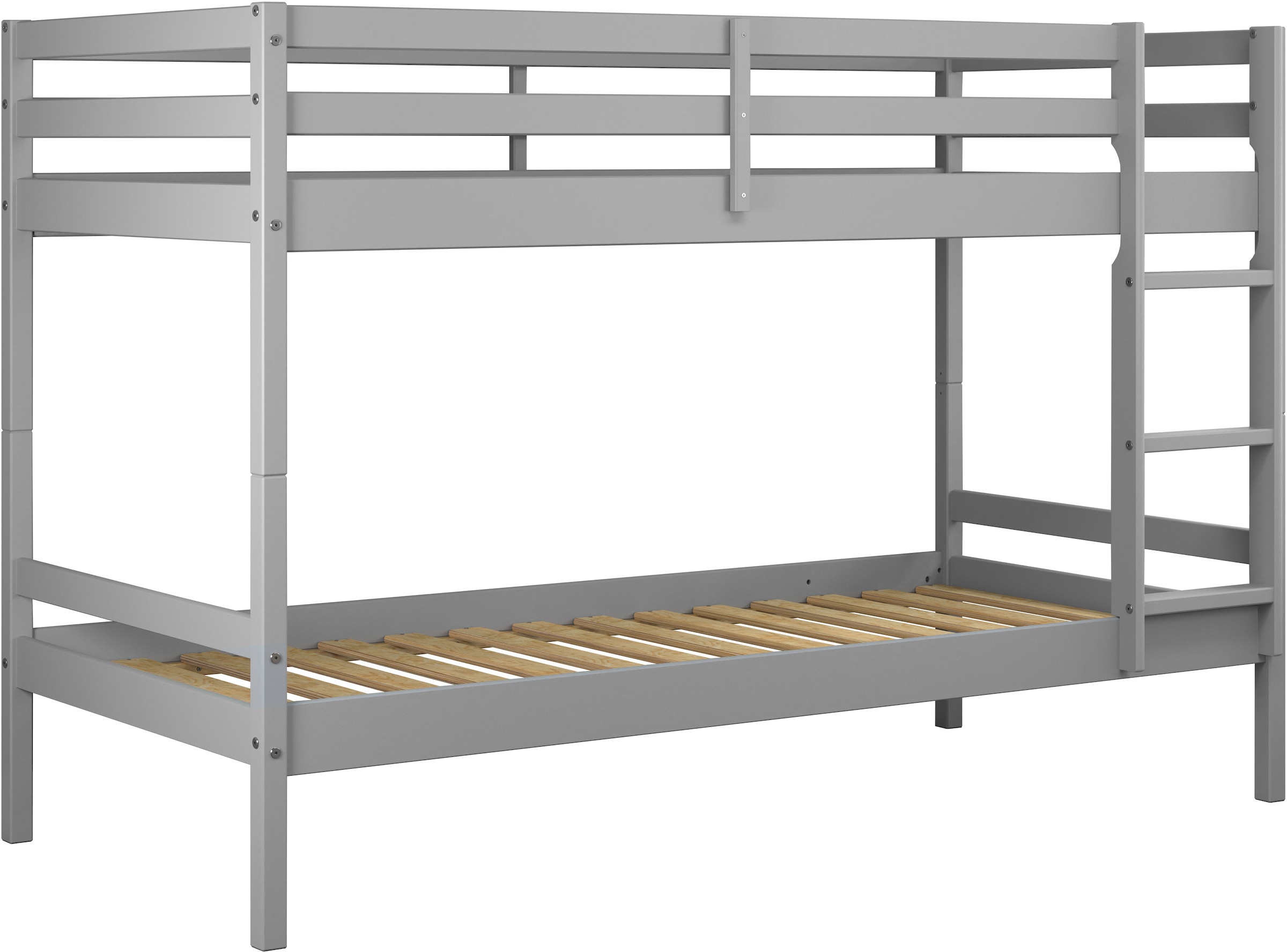 Lüttenhütt Etagenbett »Mora Bett Kinderbett Leiterbett Stockbett Holzbett Bestseller«, (1 St.), Teilbares Etagenbett aus Massivholz - (B/T/H): 100/208/140 cm Hochbett