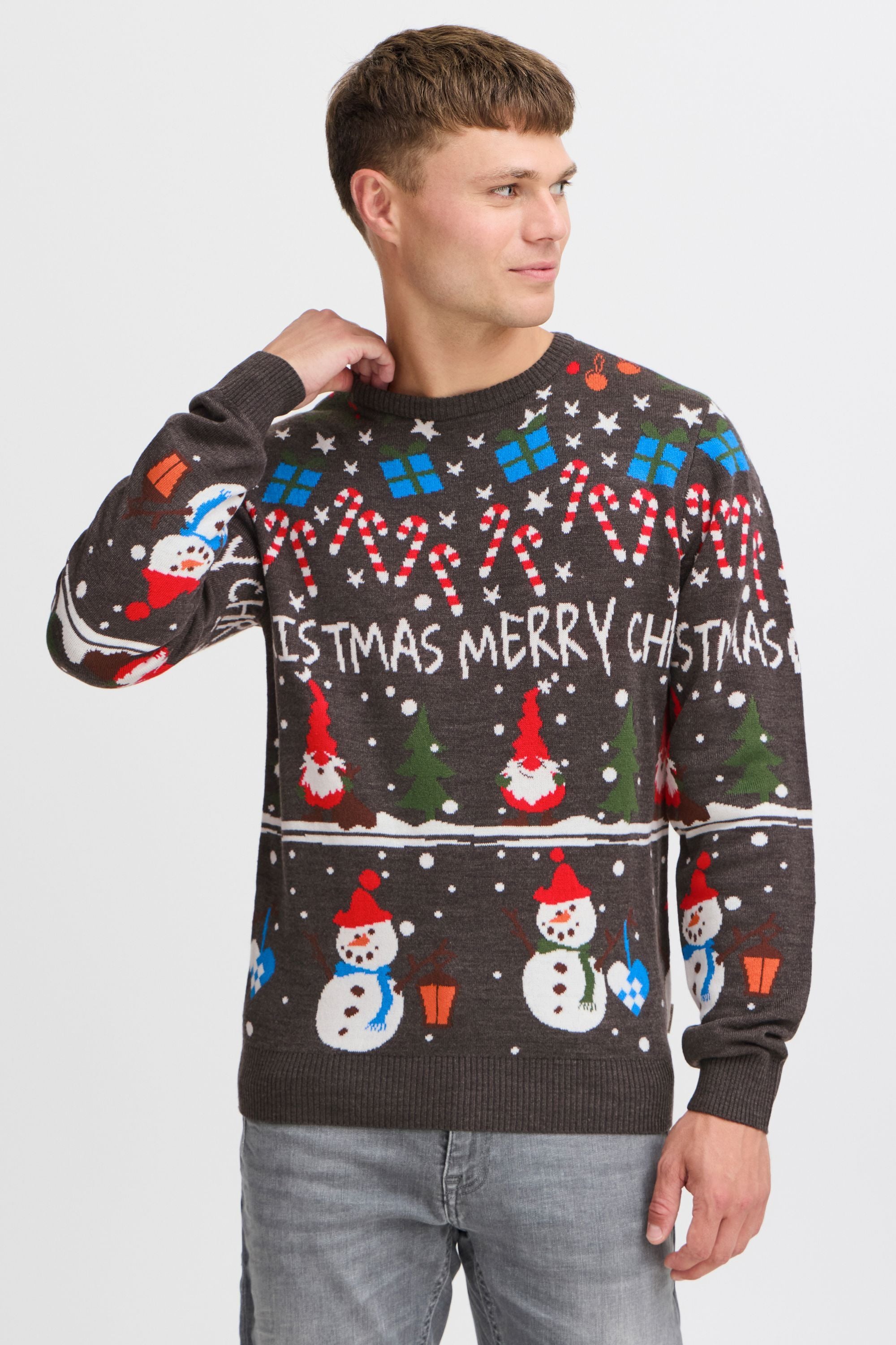 Blend Strickpullover "BHCHRISTIAN", Weihnachtlicher Grobstrickpullover günstig online kaufen